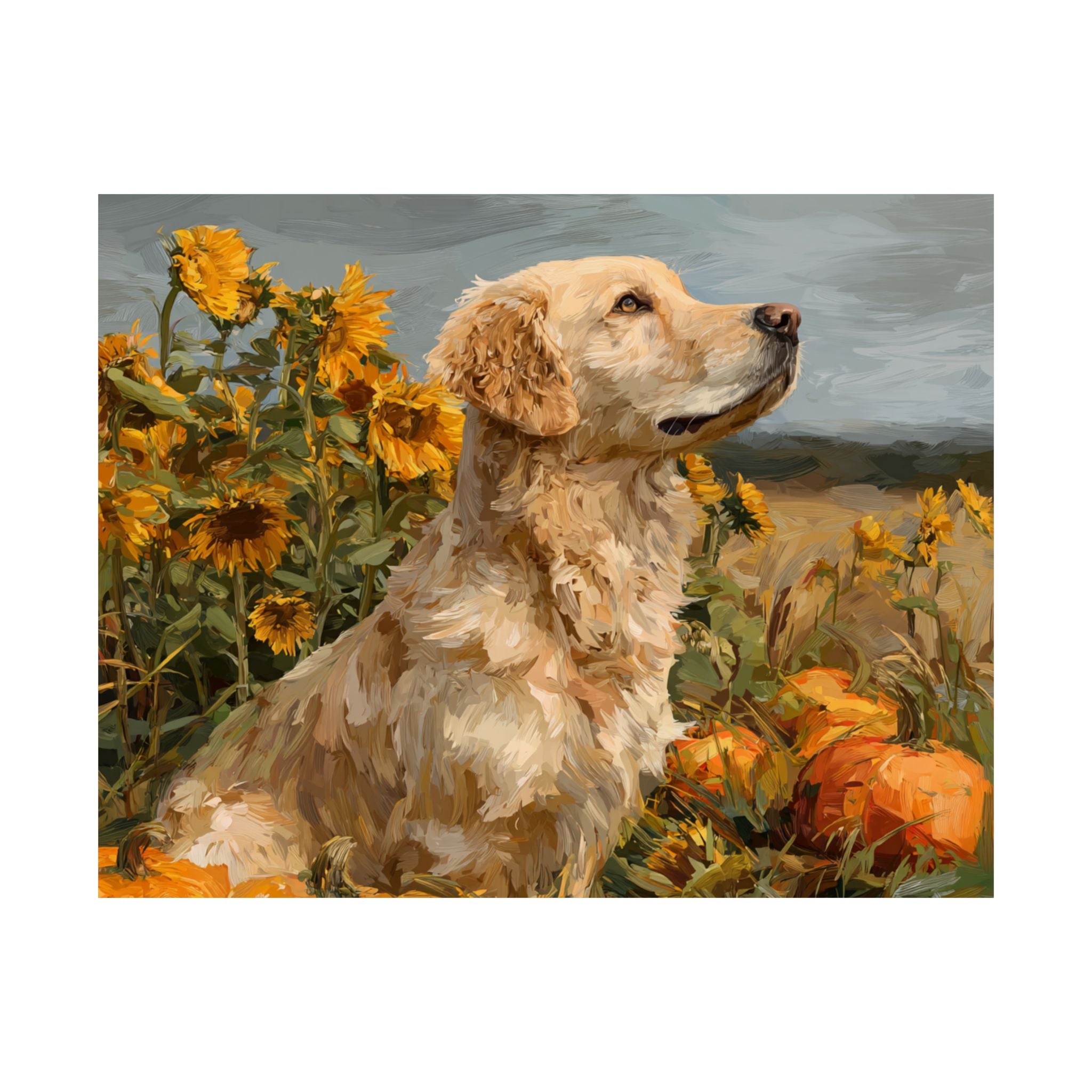 Golden Retriever 3- Sunflower Season Collection