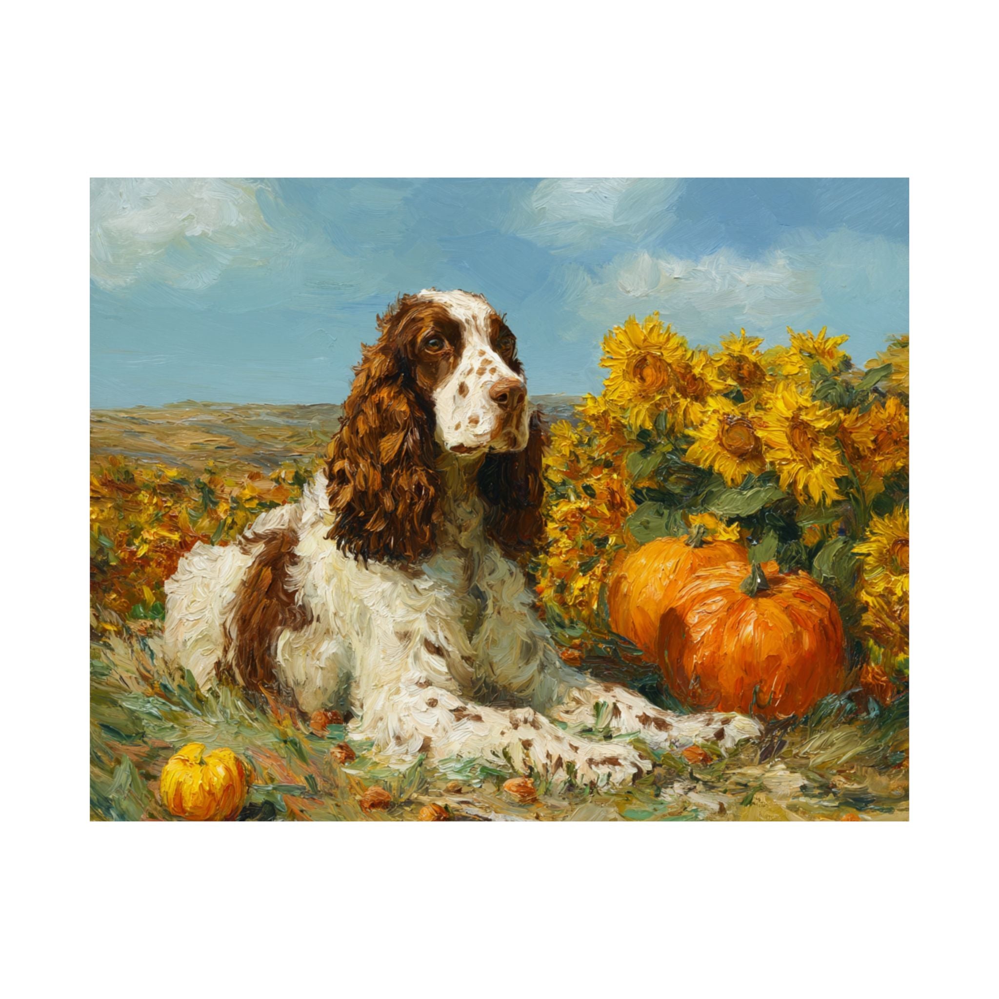 Cocker Spaniel 4- Sunflower Season Collection