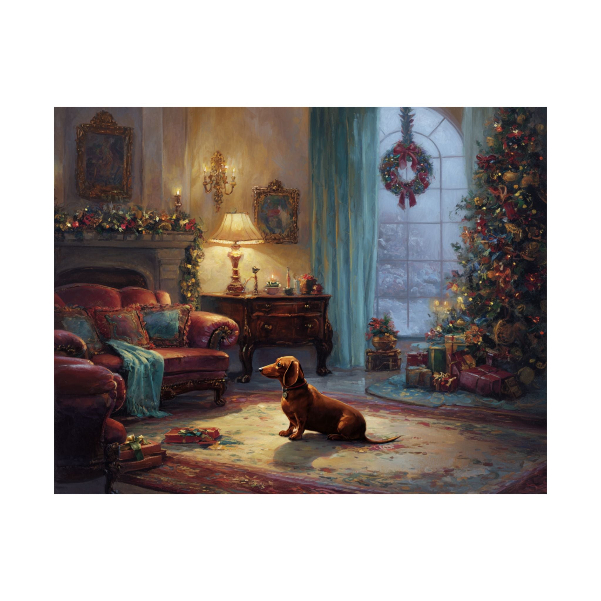 Dachshund 1- Cozy Christmas Collection