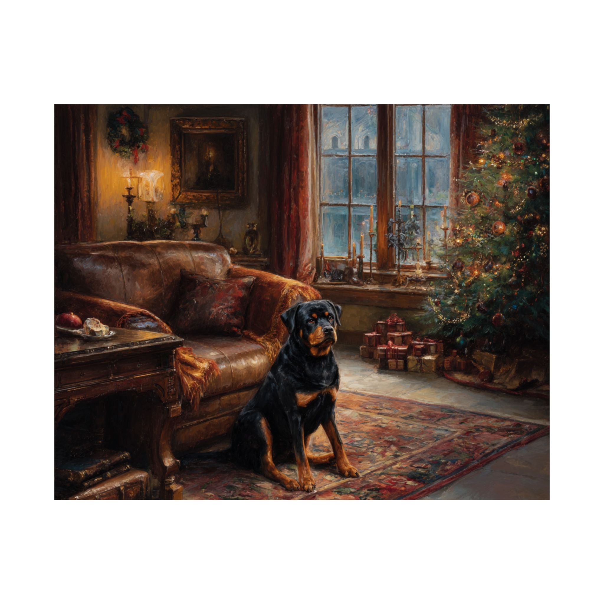 Rottweiler 2- Cozy Christmas Collection