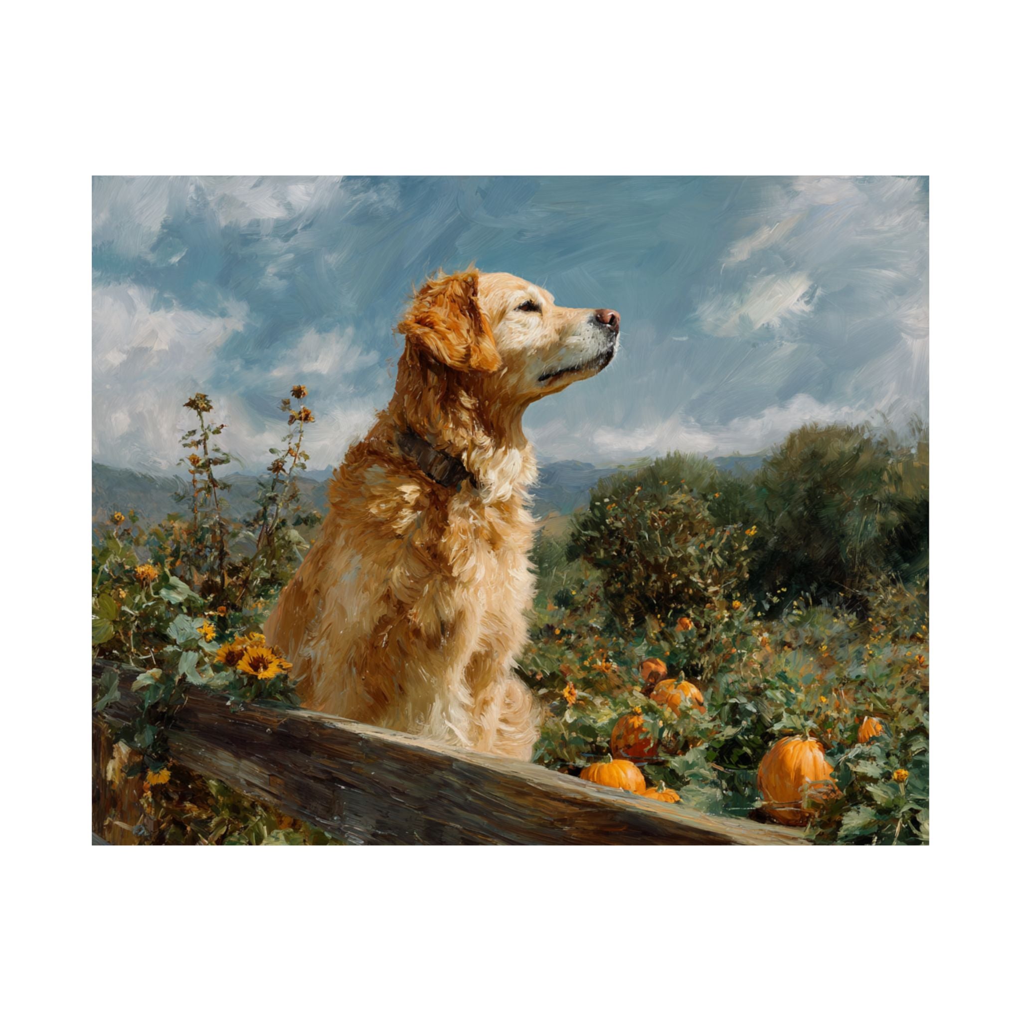 Golden Retriever 2- Pumpkin Patch Collection