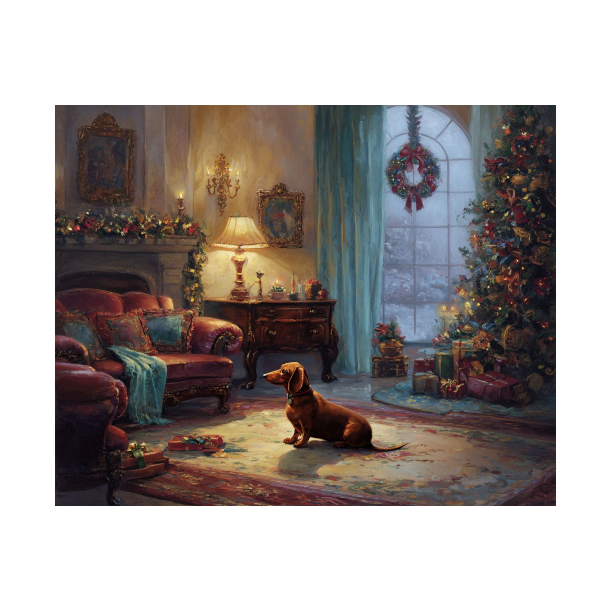 Dachshund 1- Cozy Christmas Collection