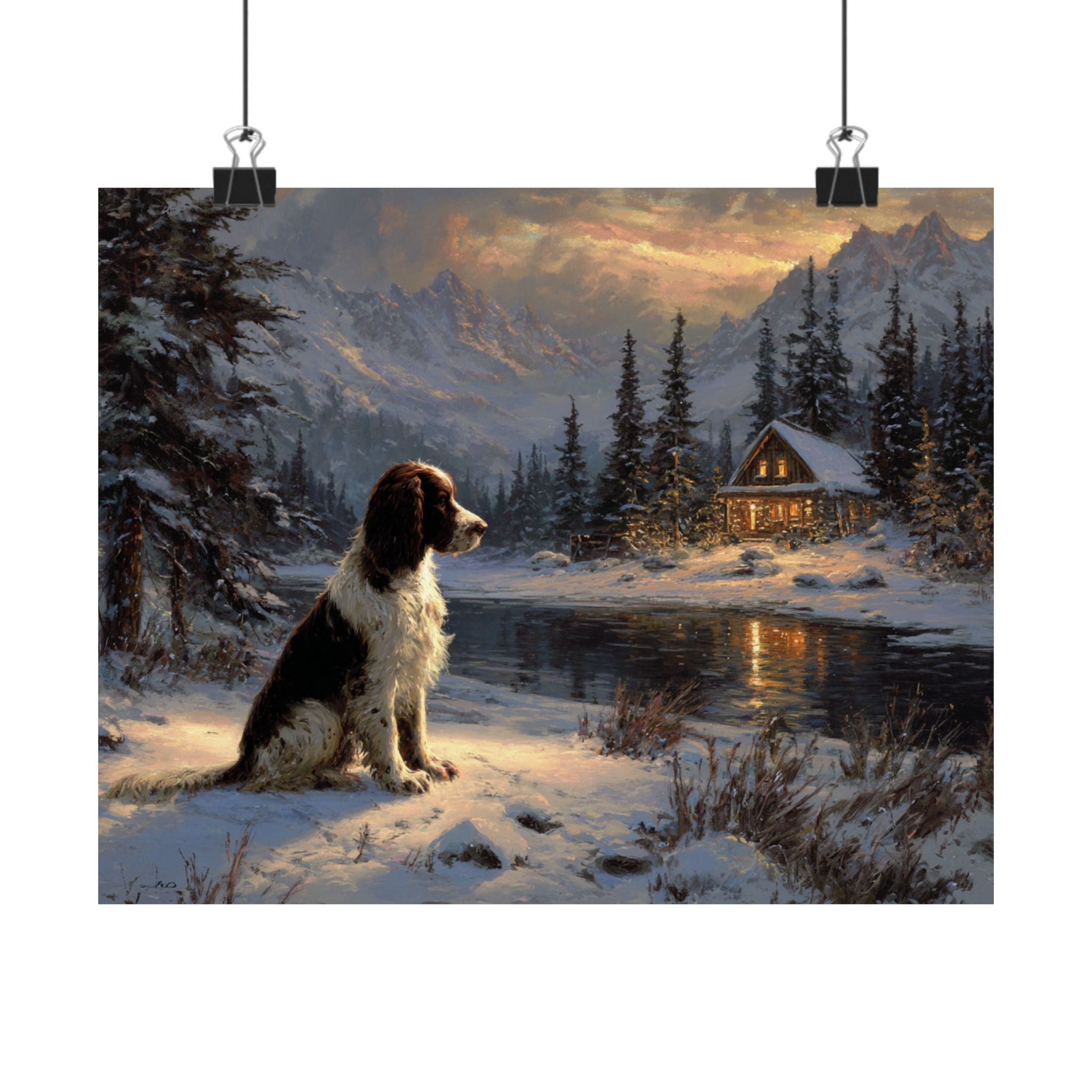 Springer Spaniel 2- Winter Whiskers Collection