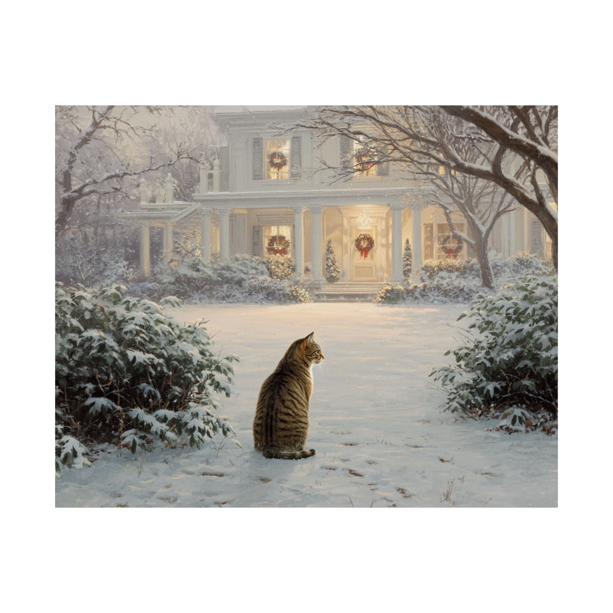Tabby Cat 4- Home for the Holidays Collection