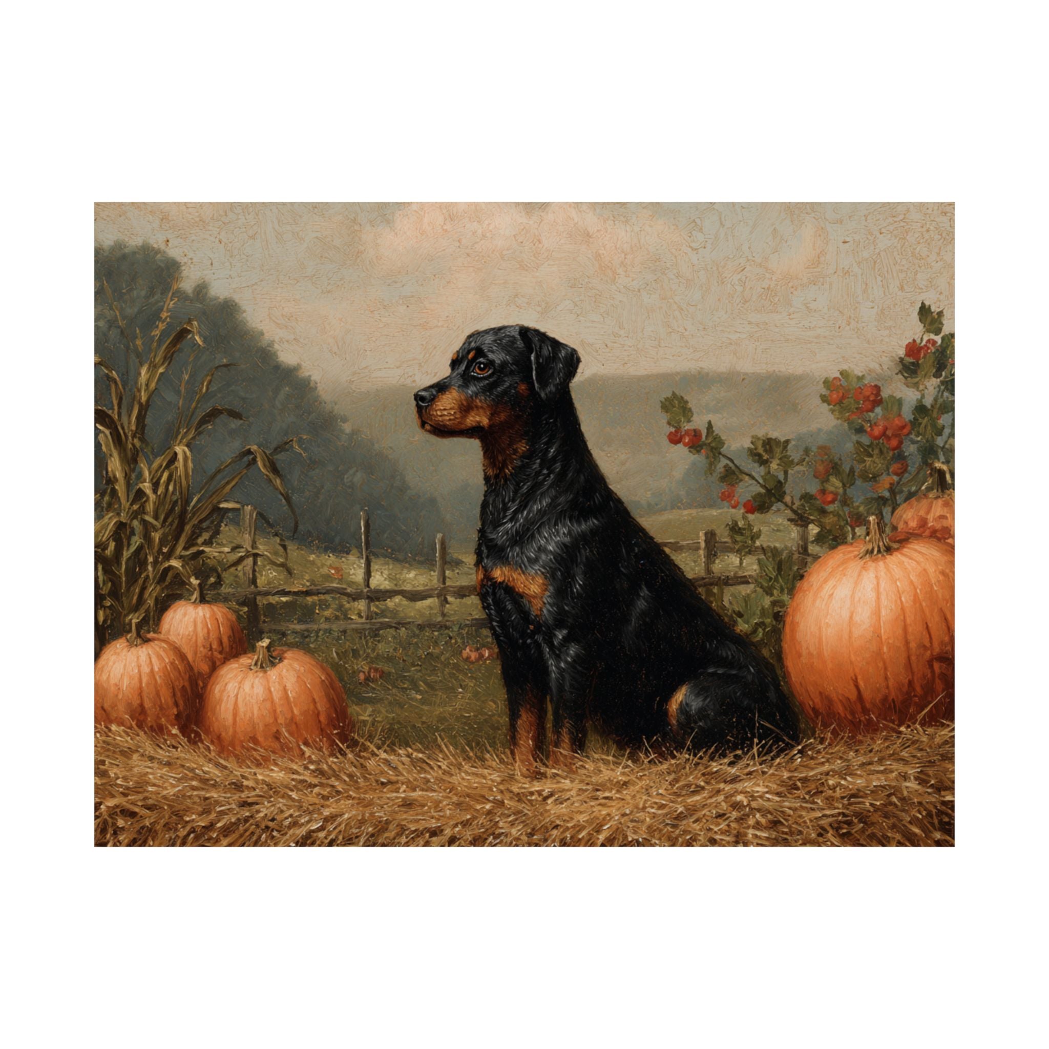 Rottweiler 2- Pumpkin Patch Collection