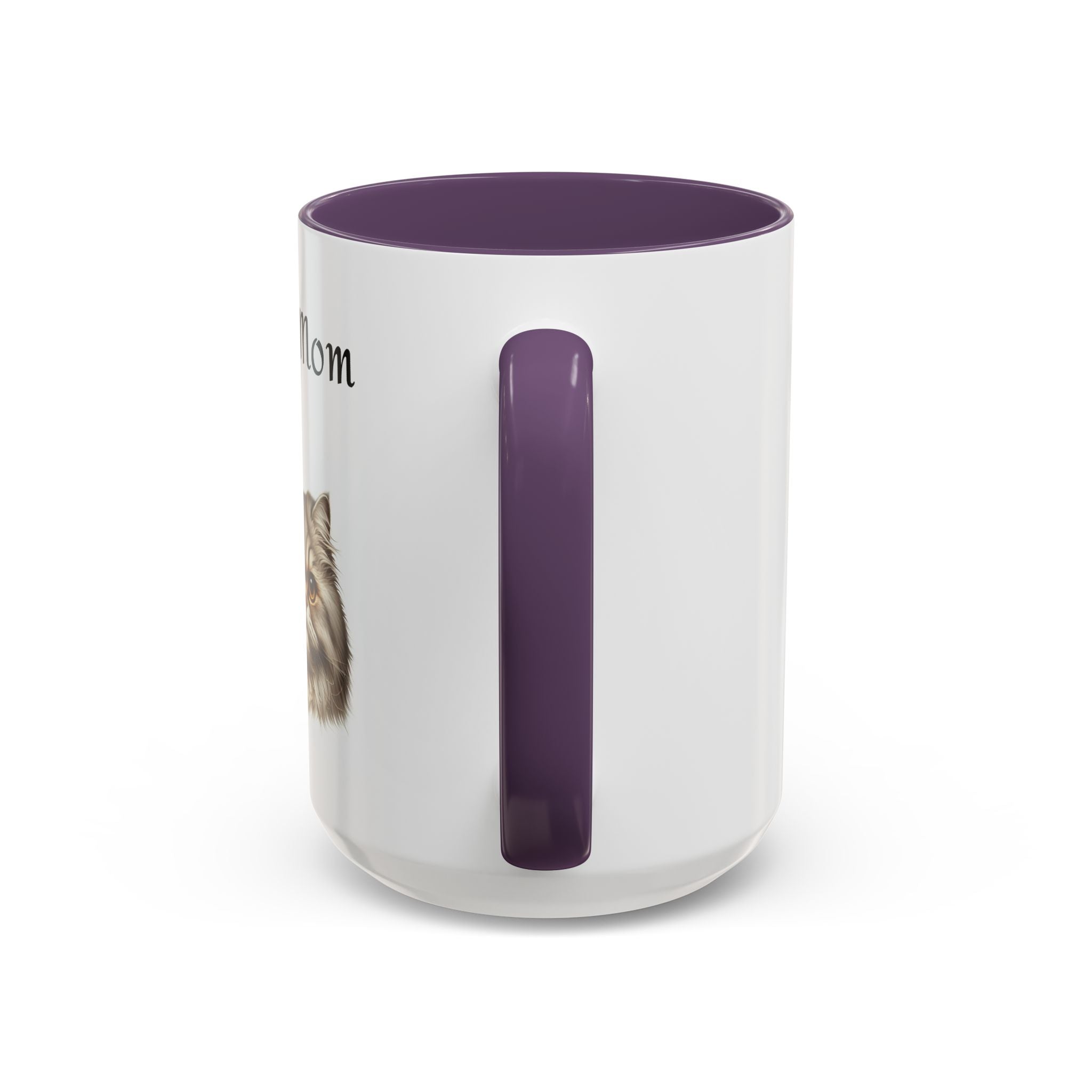 Cat Mom Accent Mug