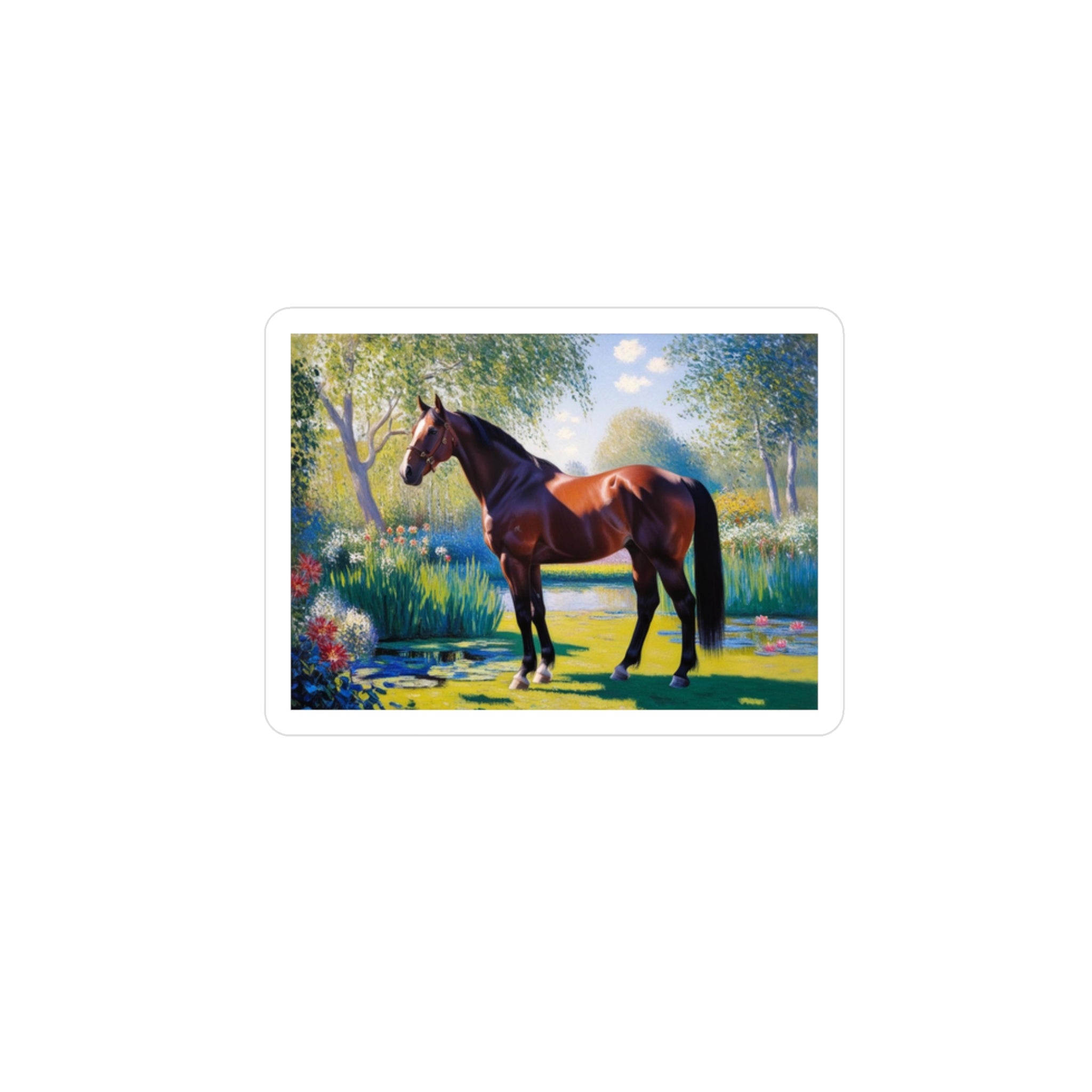 American Quarter Horse Vinyl Decal- Garden Collection