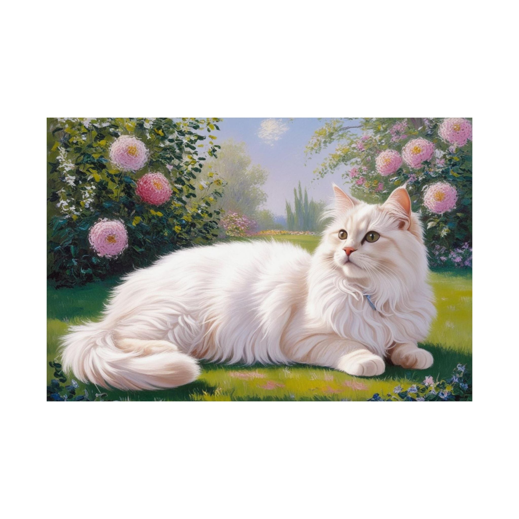 Turkish Angora Cat- Garden Collection