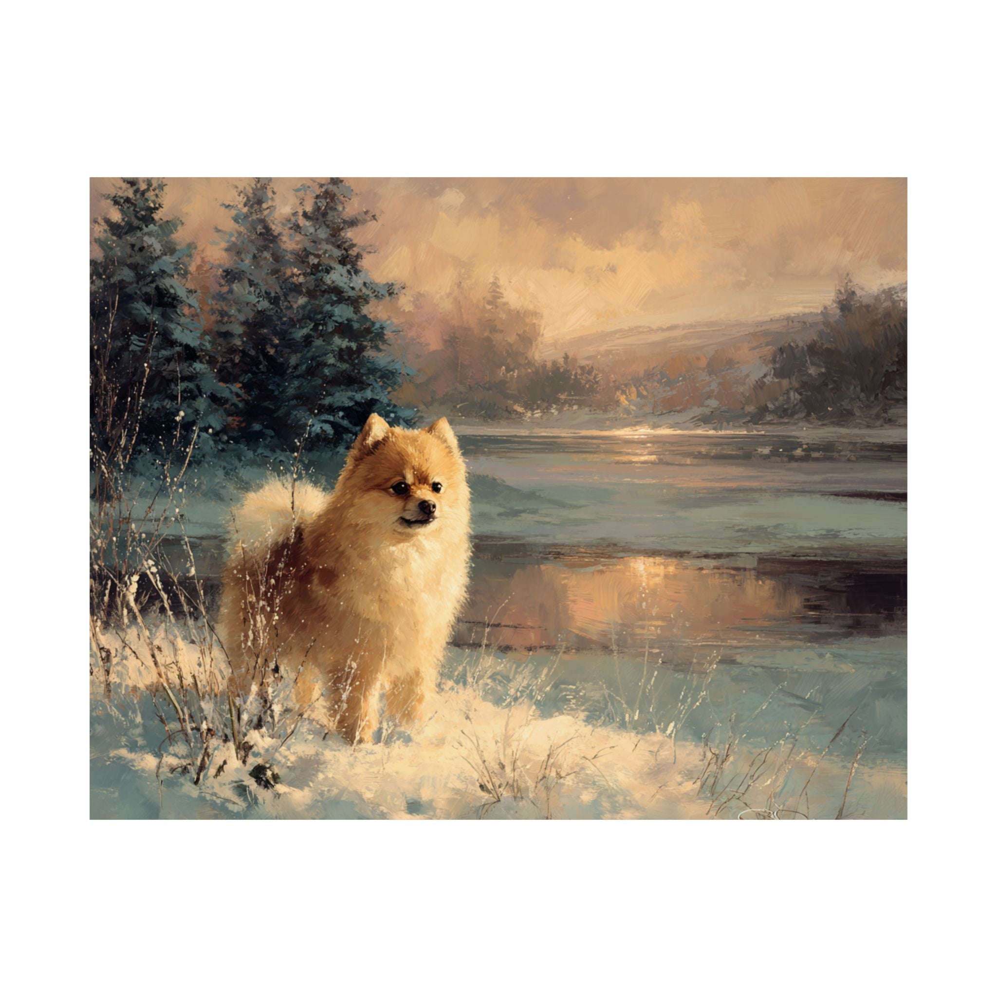 Pomeranian 1- Winter Whiskers Collection