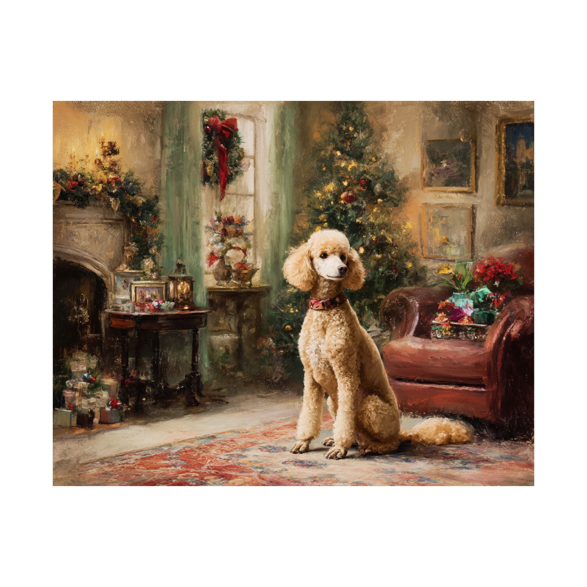 Poodle 4- Cozy Christmas Collection