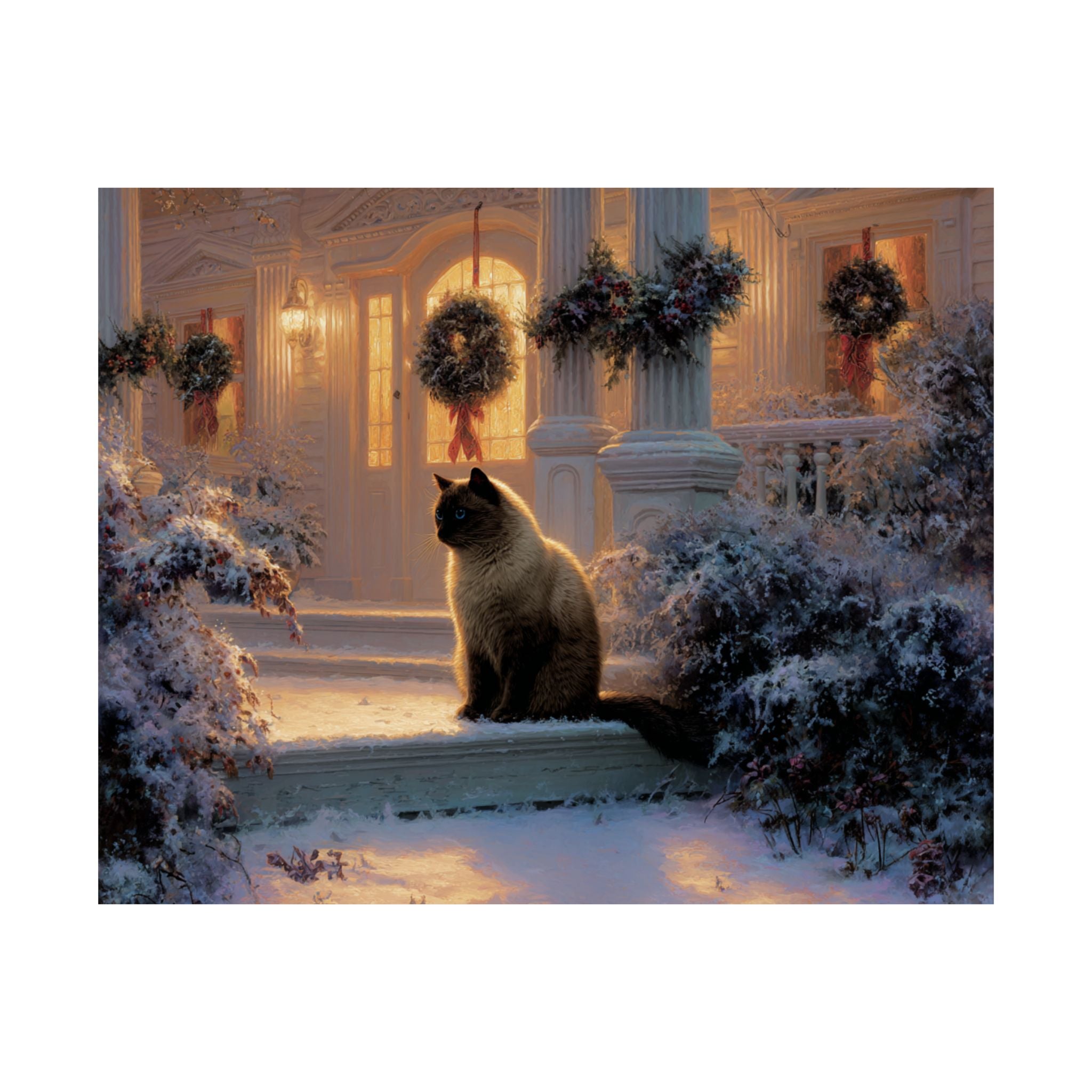 Burmese Cat 4- Home for the Holidays Collection