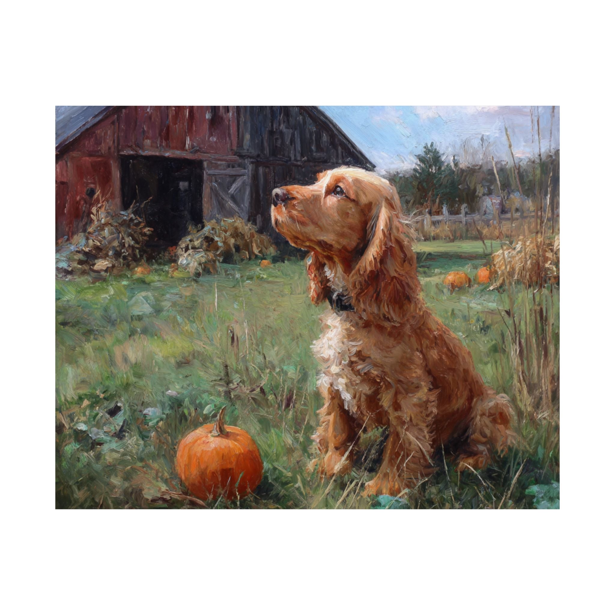 Cocker Spaniel 3- Pumpkin Patch Collection