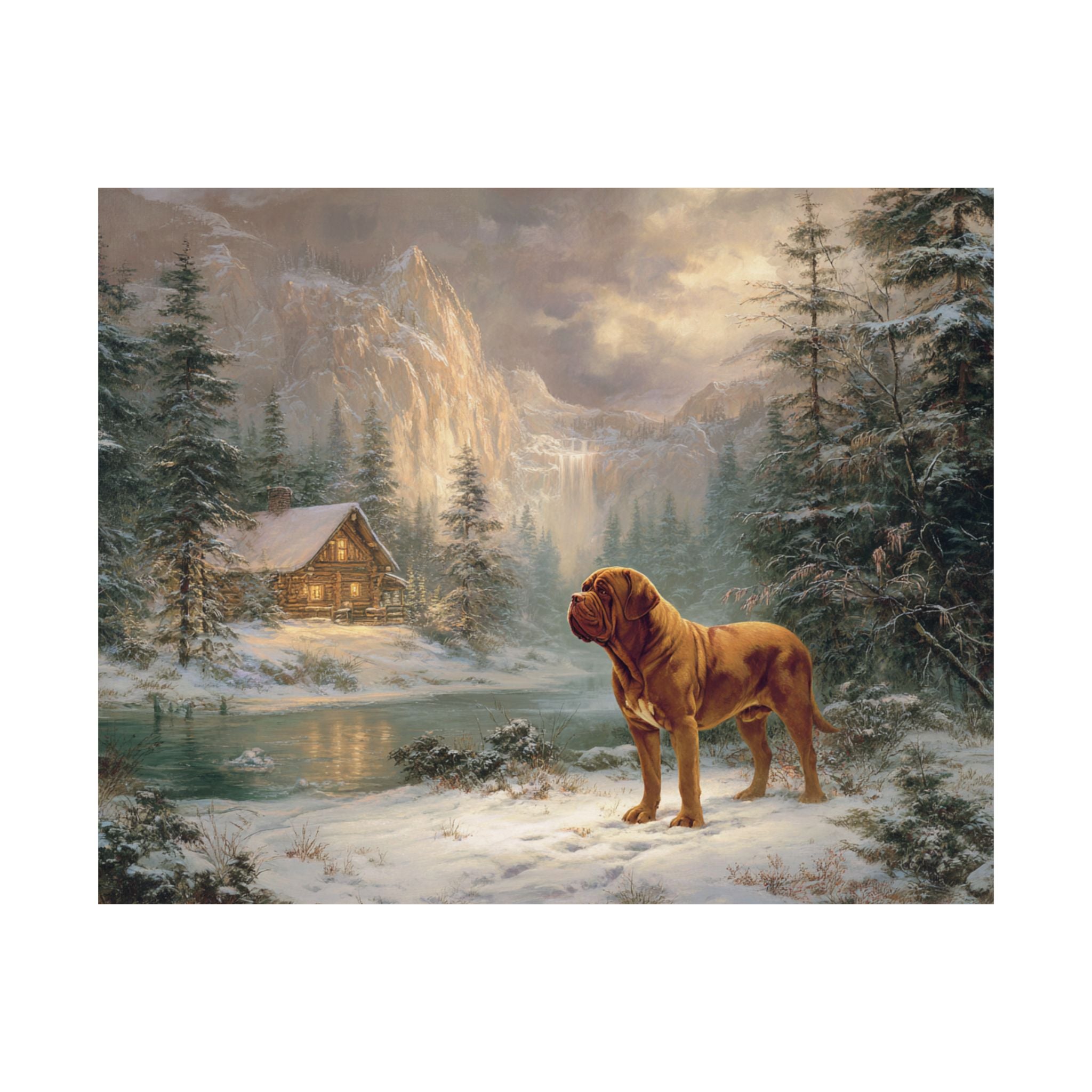 French Mastiff 6- Winter Whiskers Collection