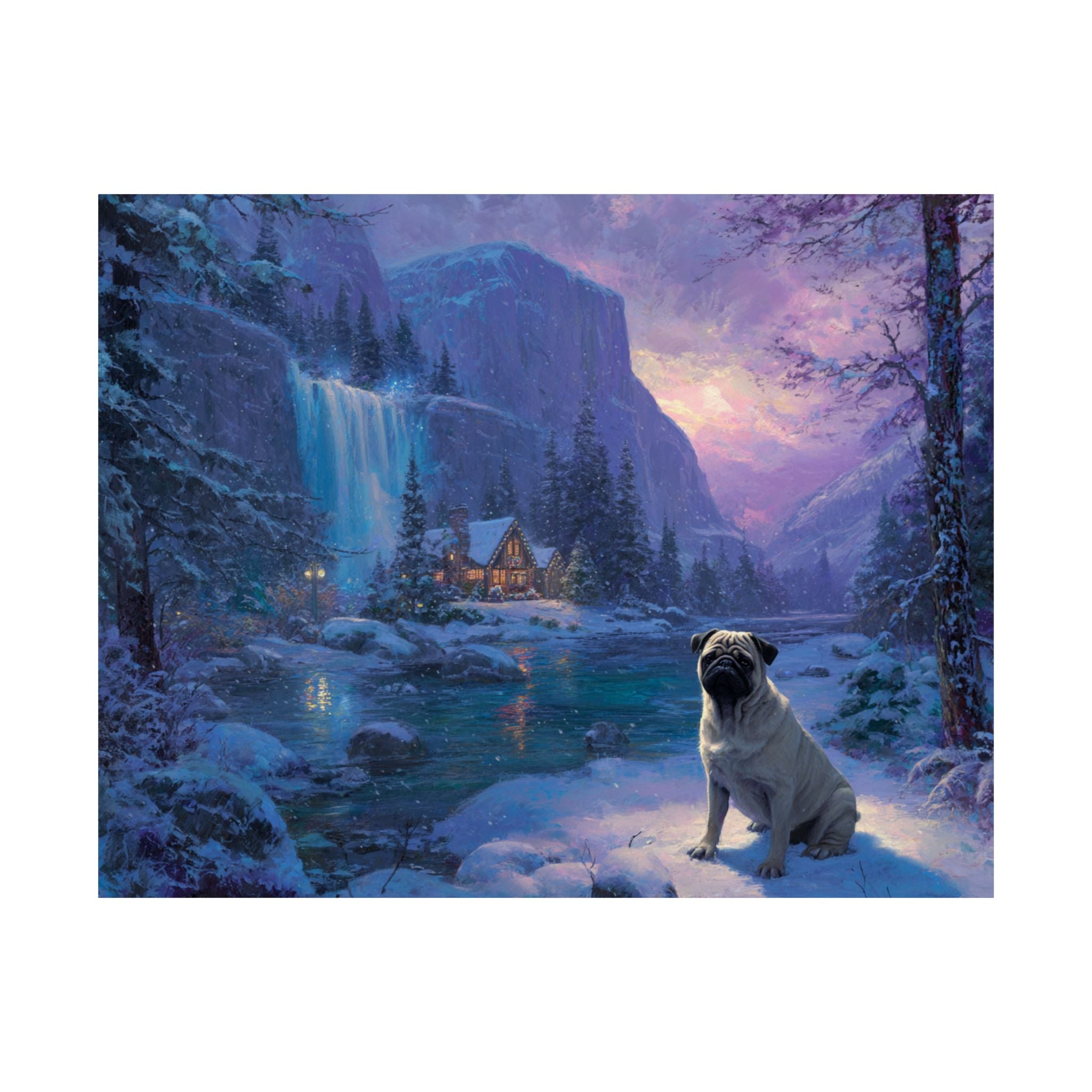 Pug 3- Winter Whiskers Collection