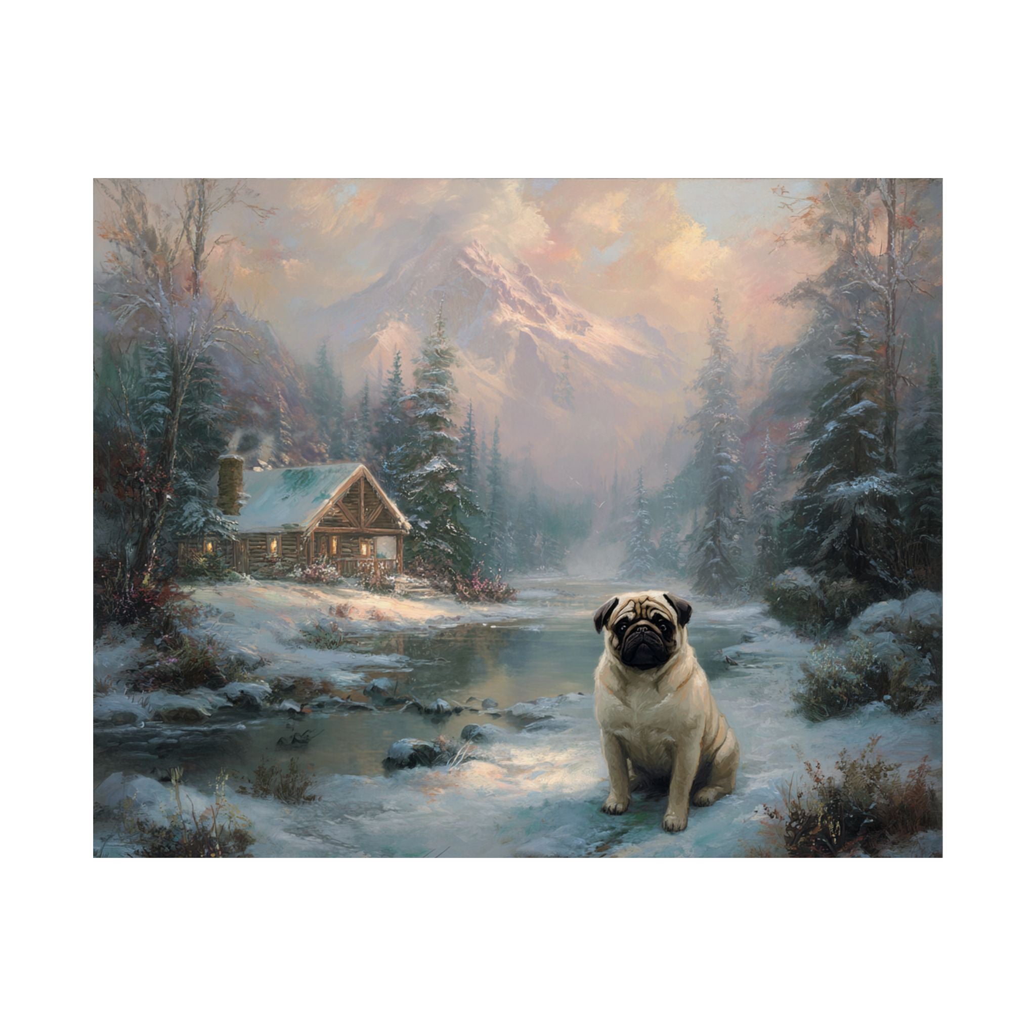 Pug 1- Winter Whiskers Collection