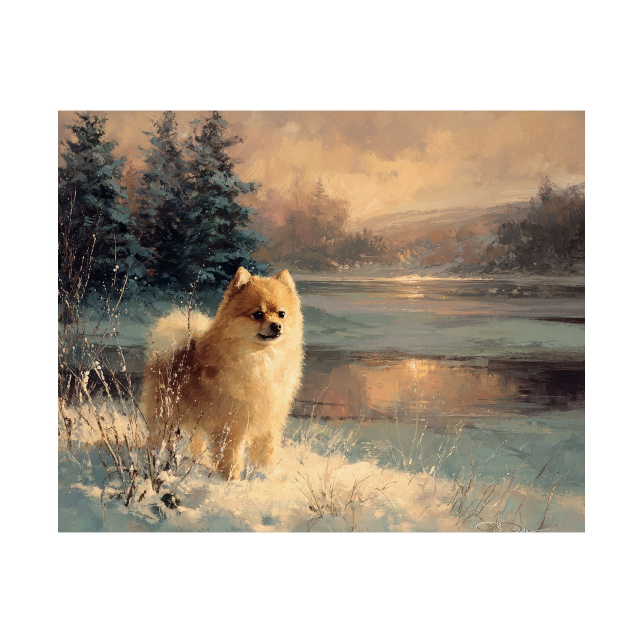Pomeranian 1- Winter Whiskers Collection