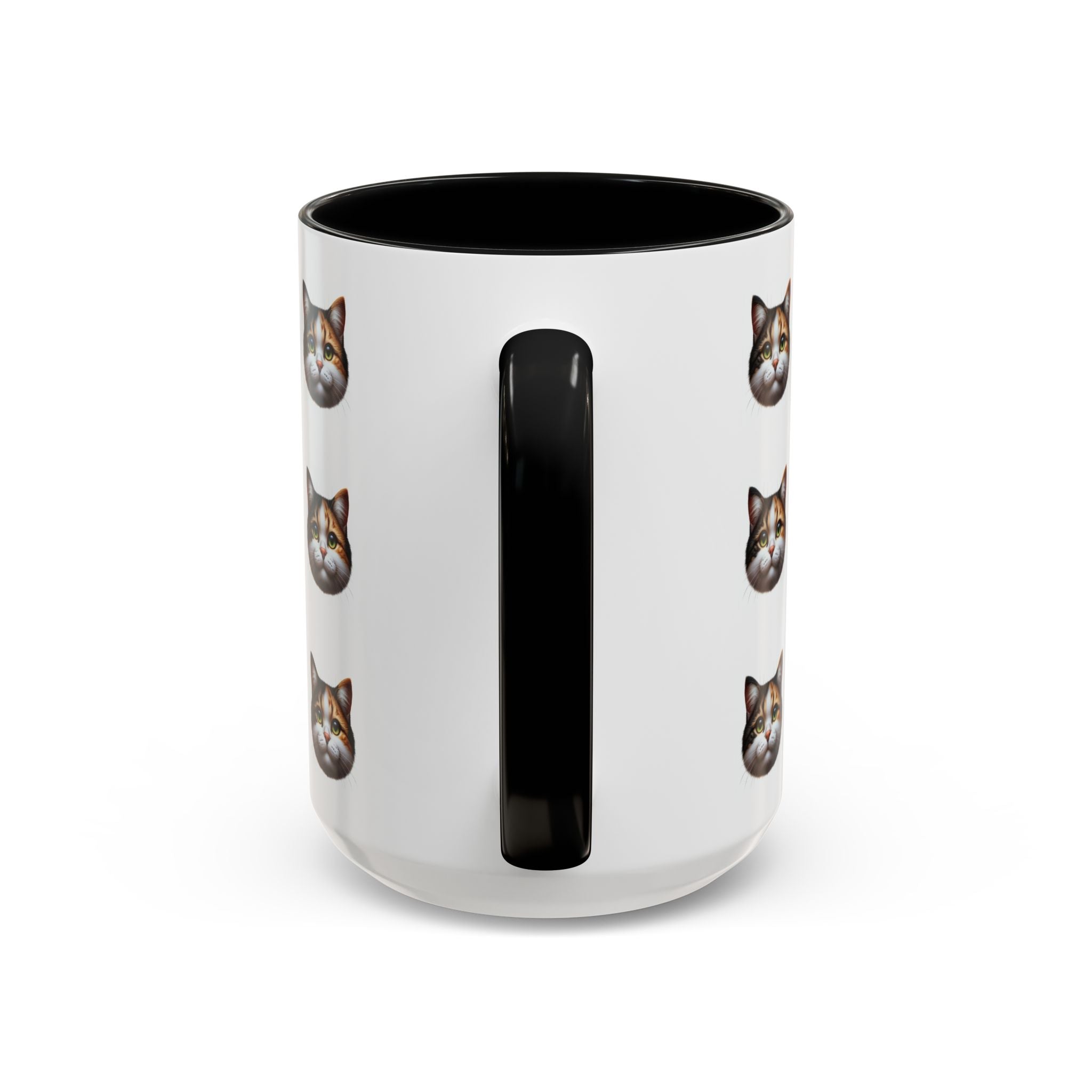 Cute Cat Face Accent Mug