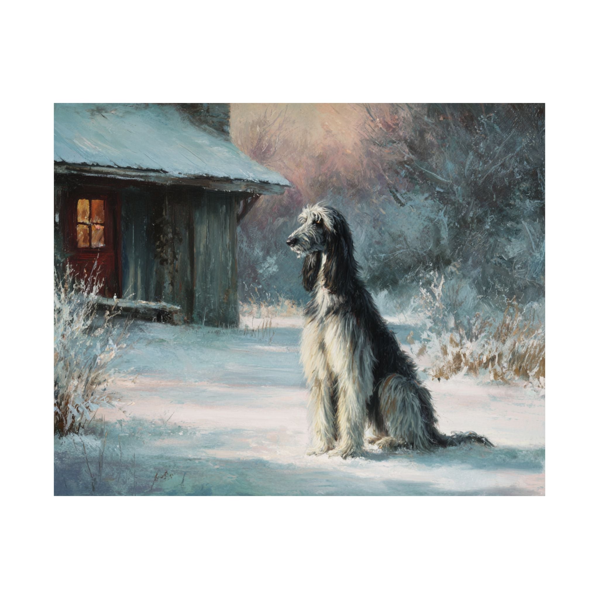 Afghan Hound 7- Winter Whiskers Collection