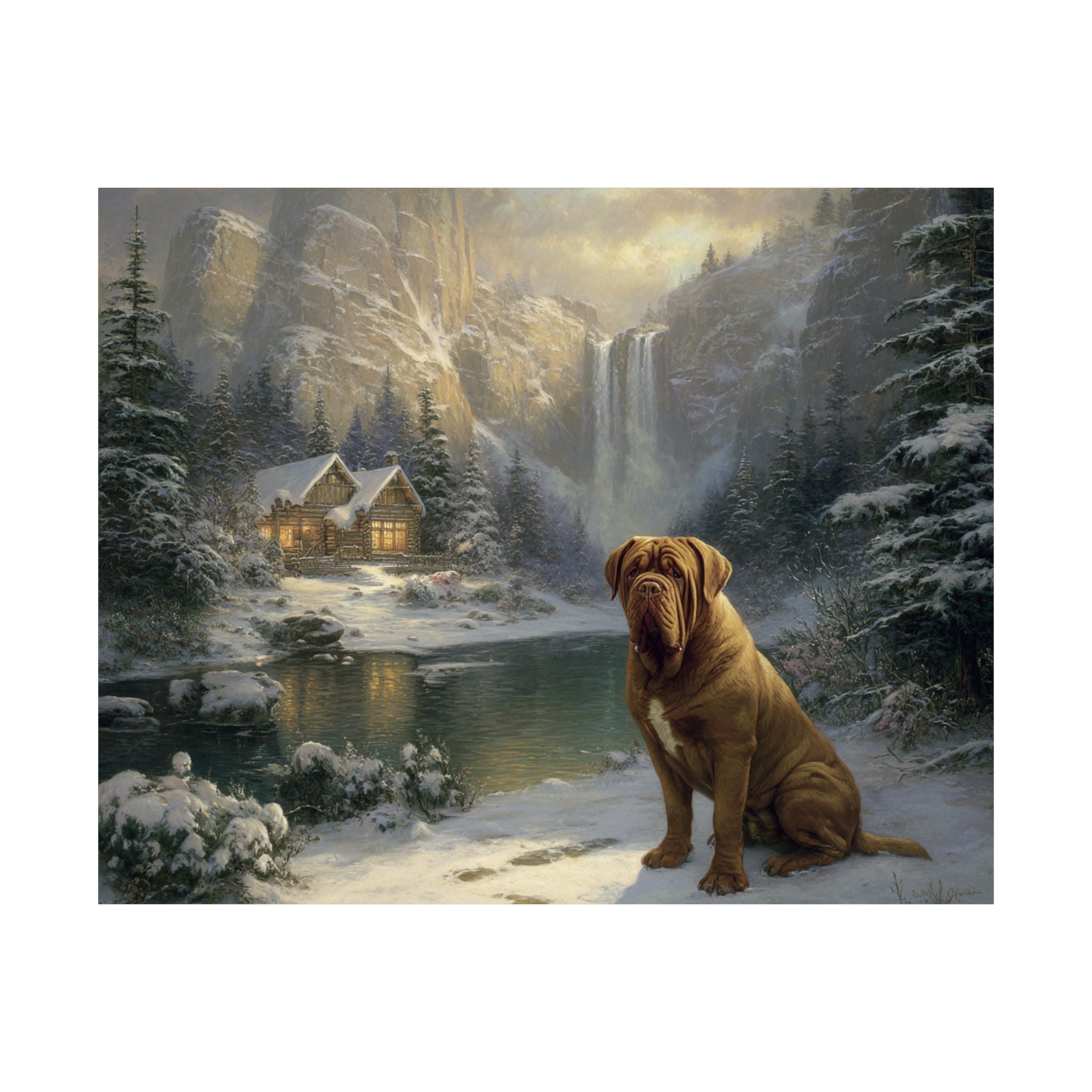 French Mastiff 3- Winter Whiskers Collection
