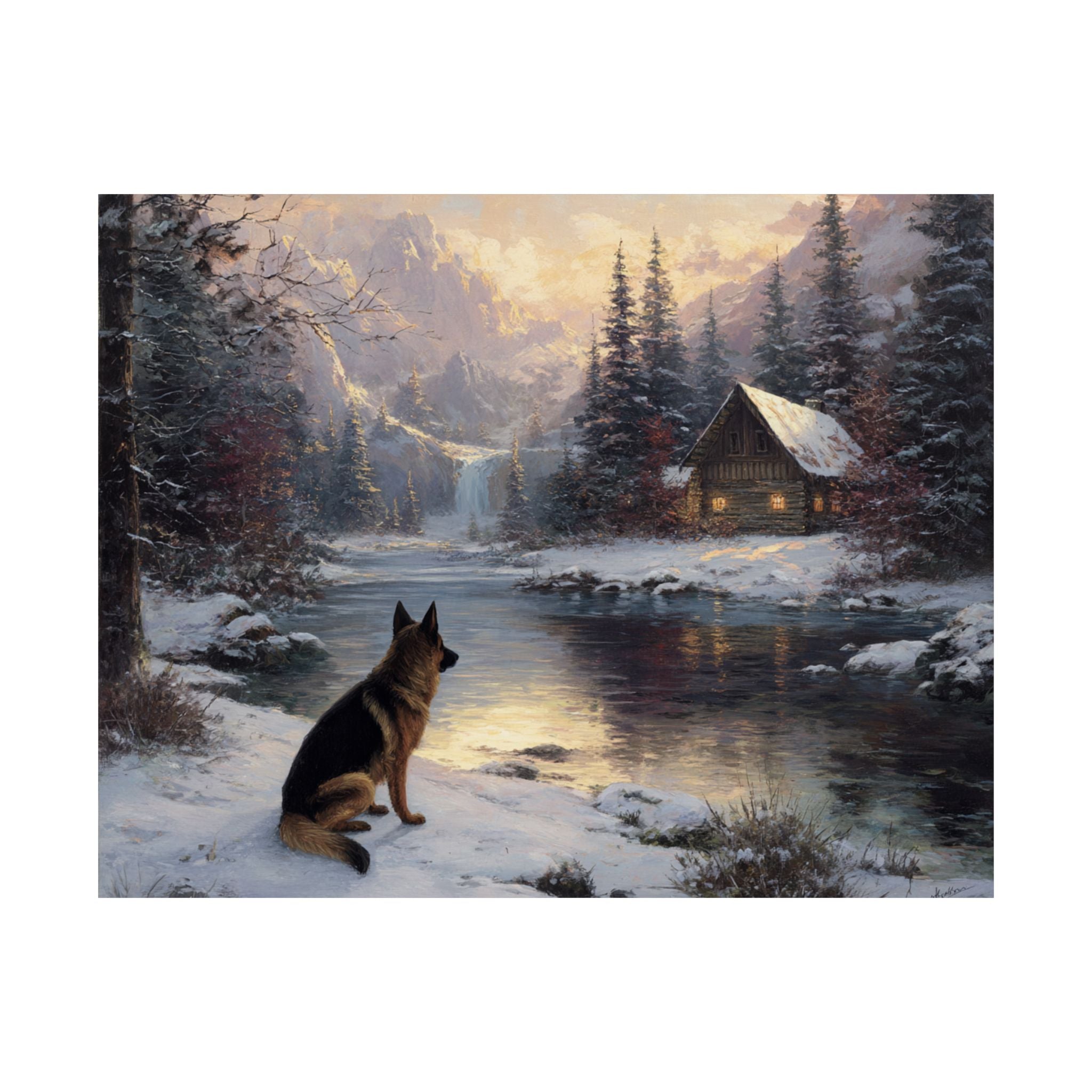 German Shepherd 4- Winter Whiskers Collection