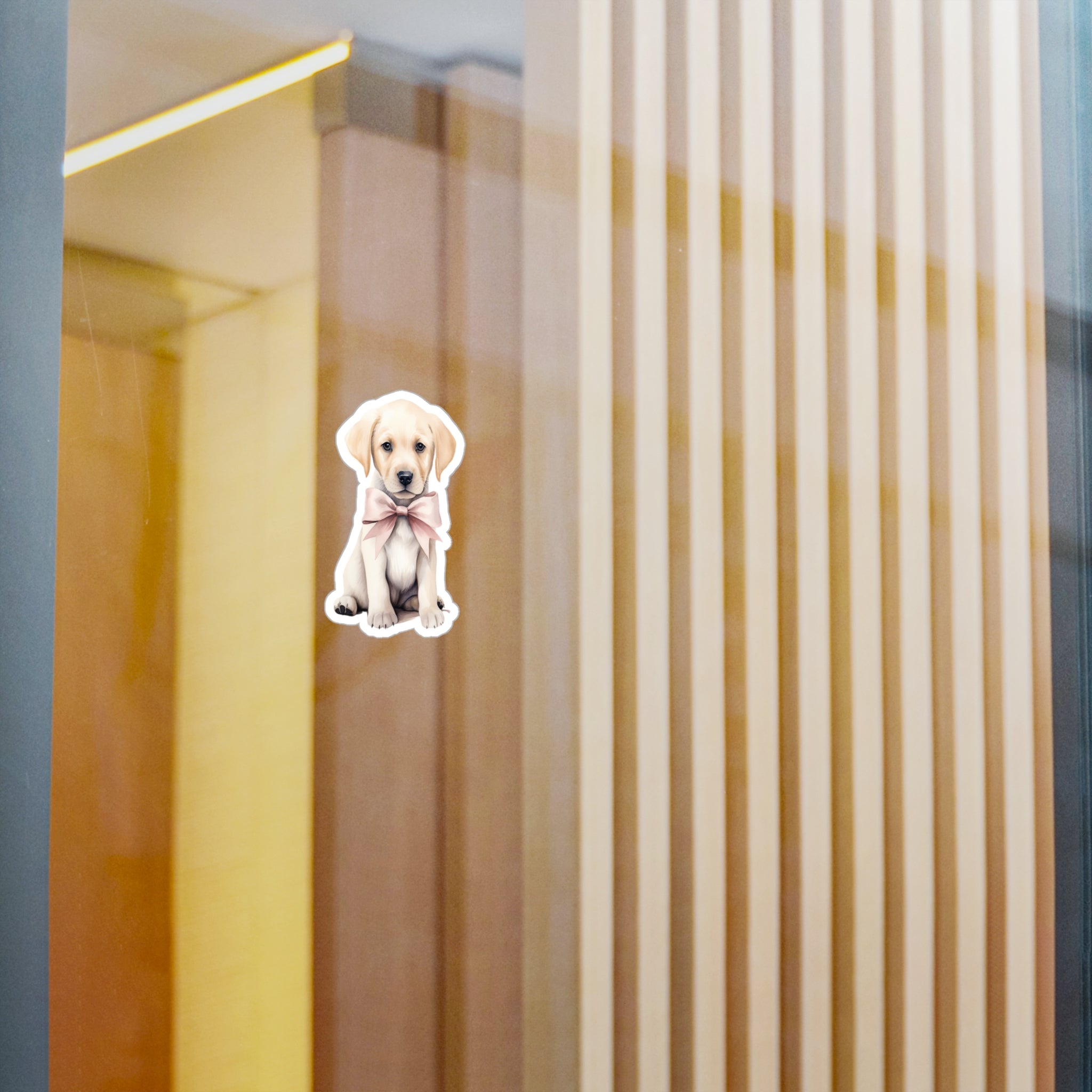 Babies with Bows Golden Retriever Vinyl Decal