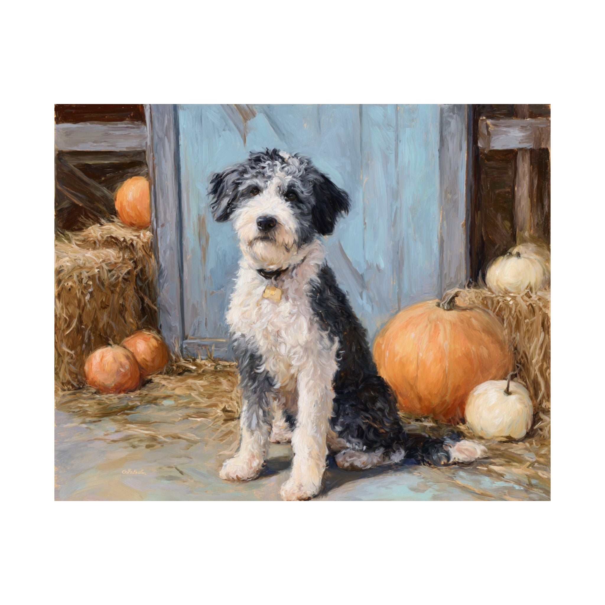 Aussiedoodle 1- Pumpkin Patch Collection