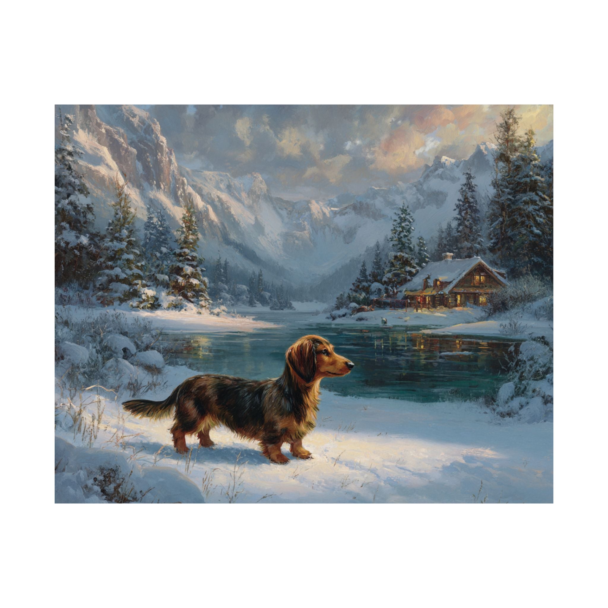 Dachshund 1- Winter Whiskers Collection