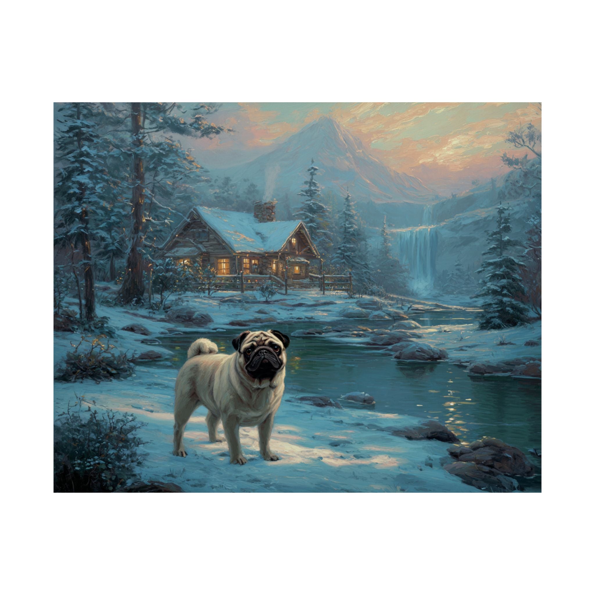 Pug 4- Winter Whiskers Collection