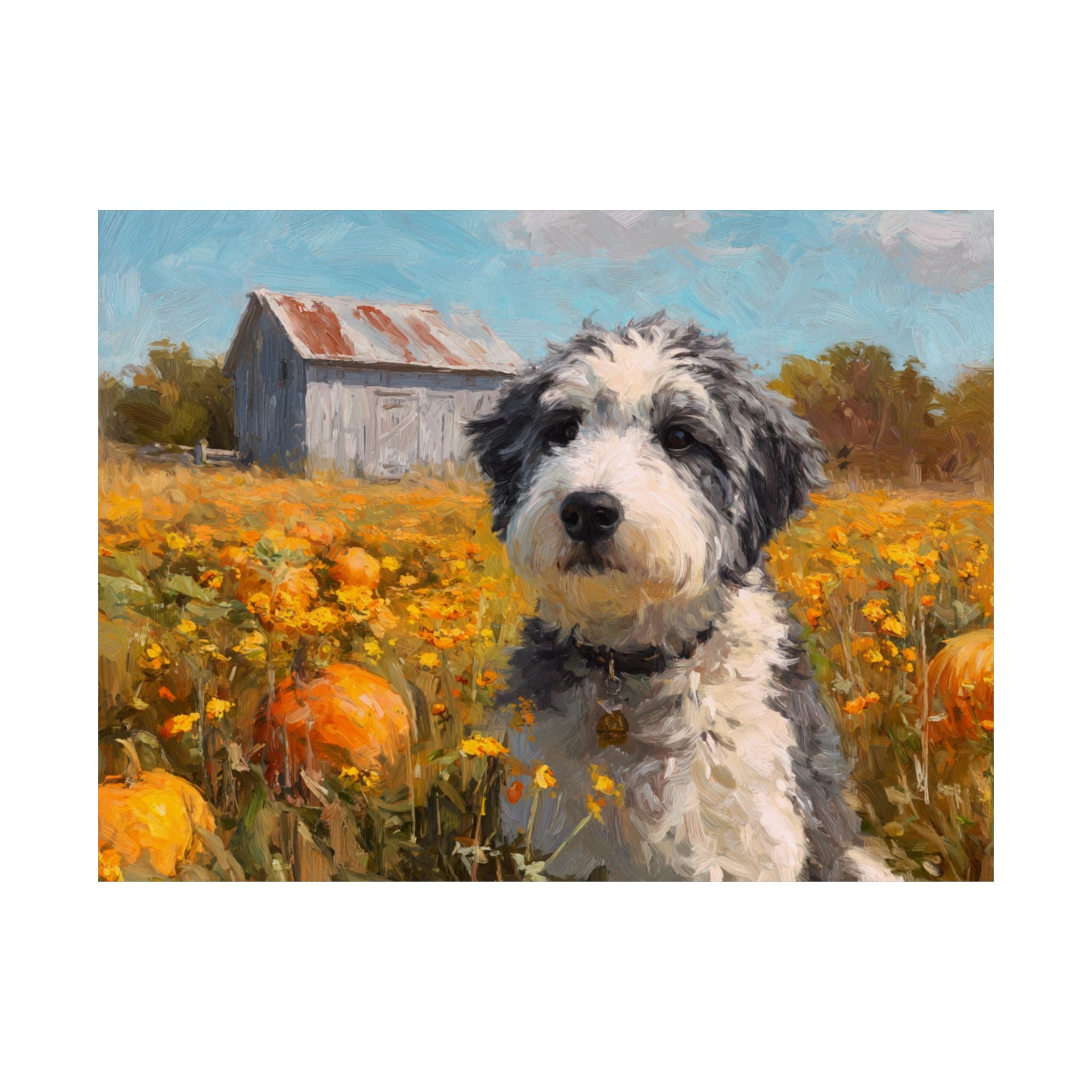 Aussiedoodle 2- Pumpkin Patch Collection