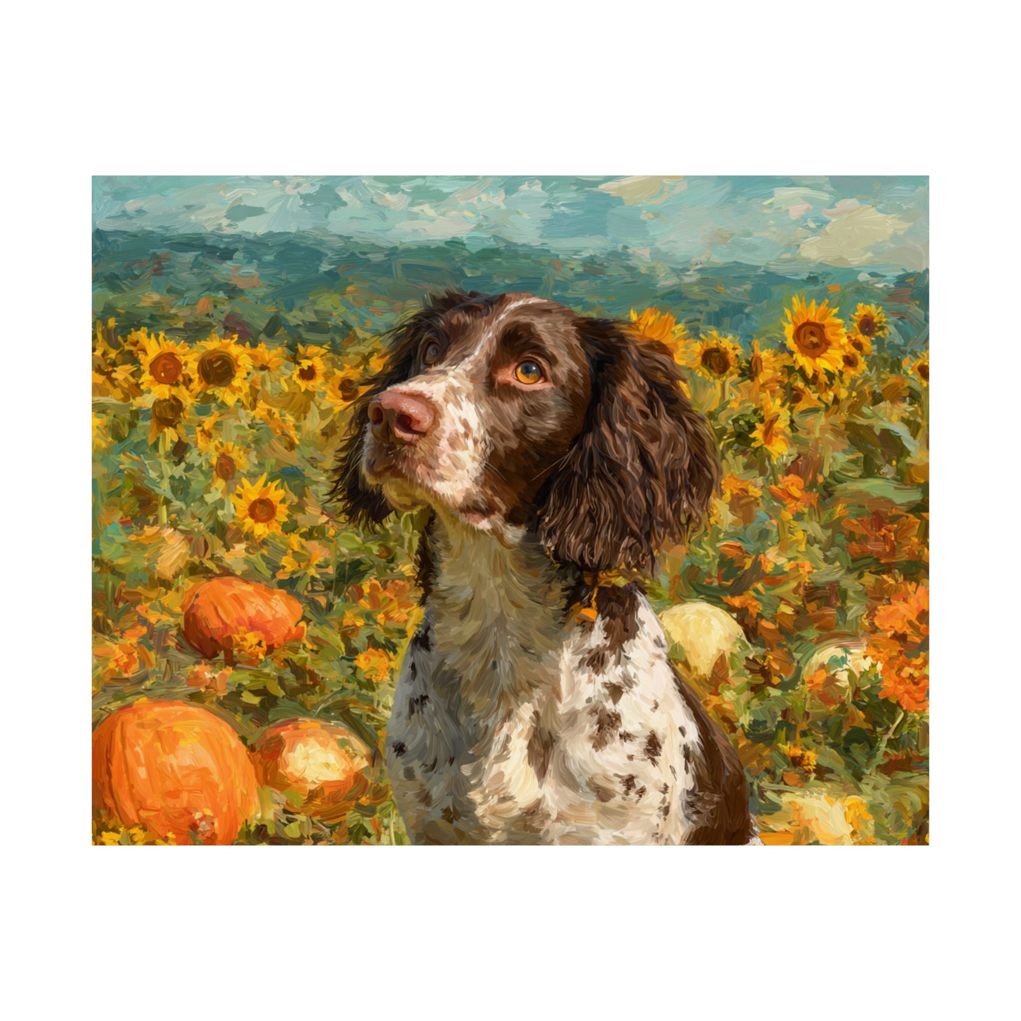 Springer Spaniel 4- Sunflower Season Collection