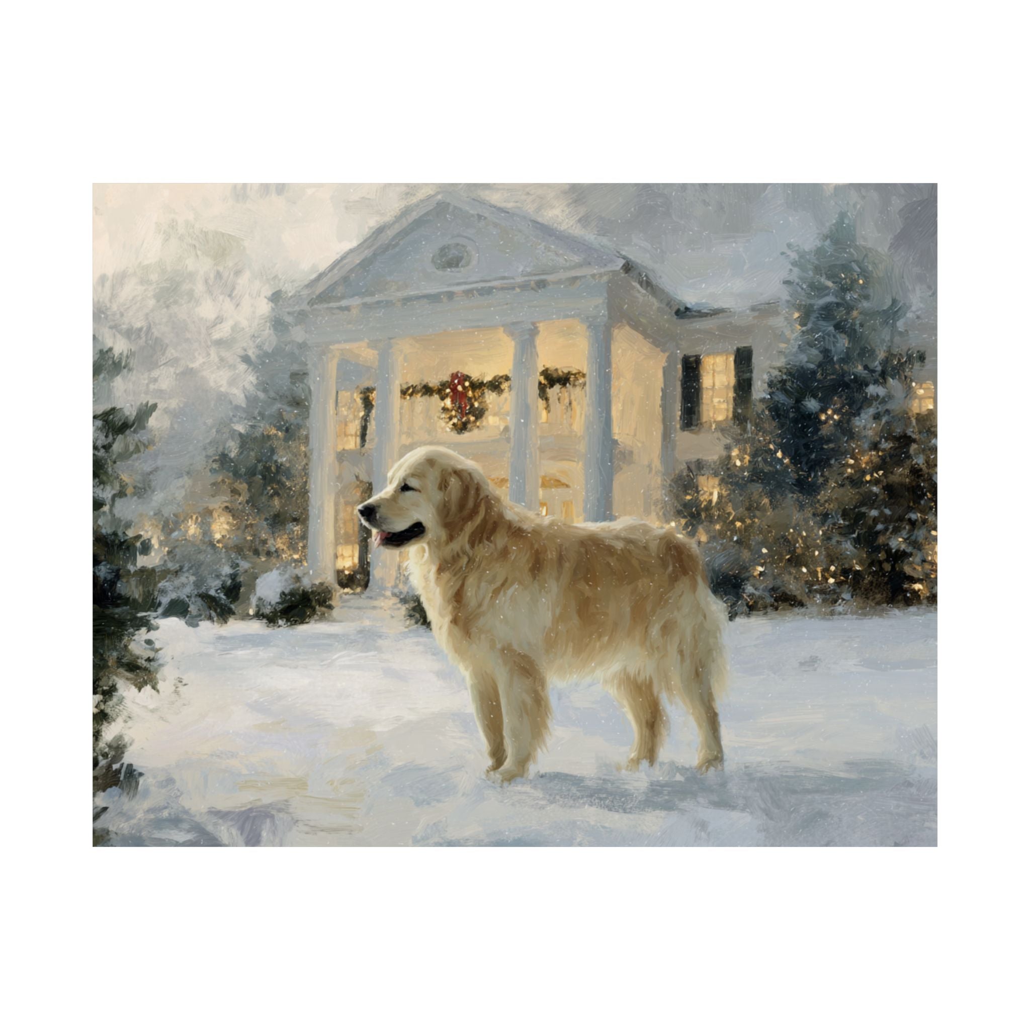 Golden Retriever 4- Home for the Holidays Collection