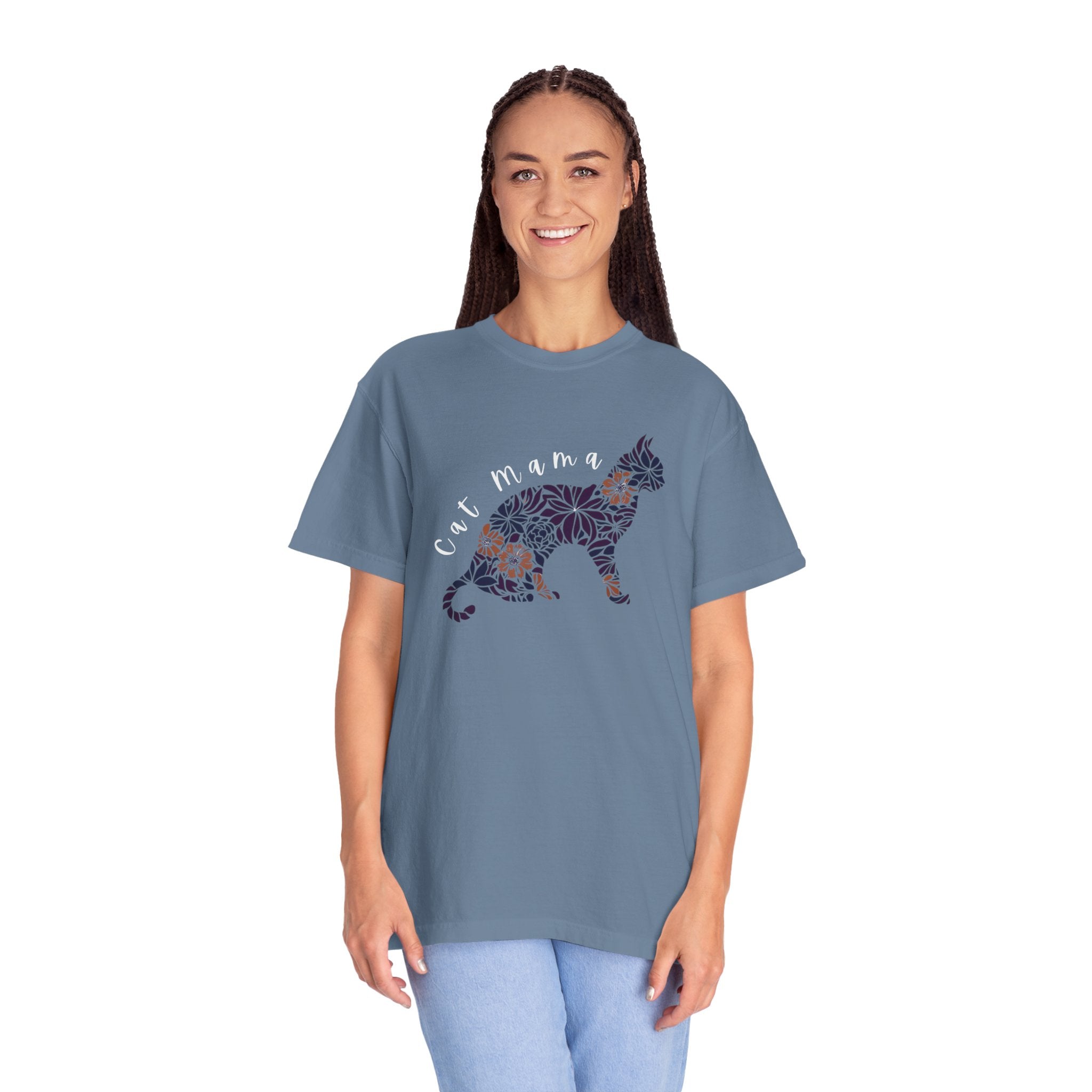 Floral Cat Mama T-Shirt