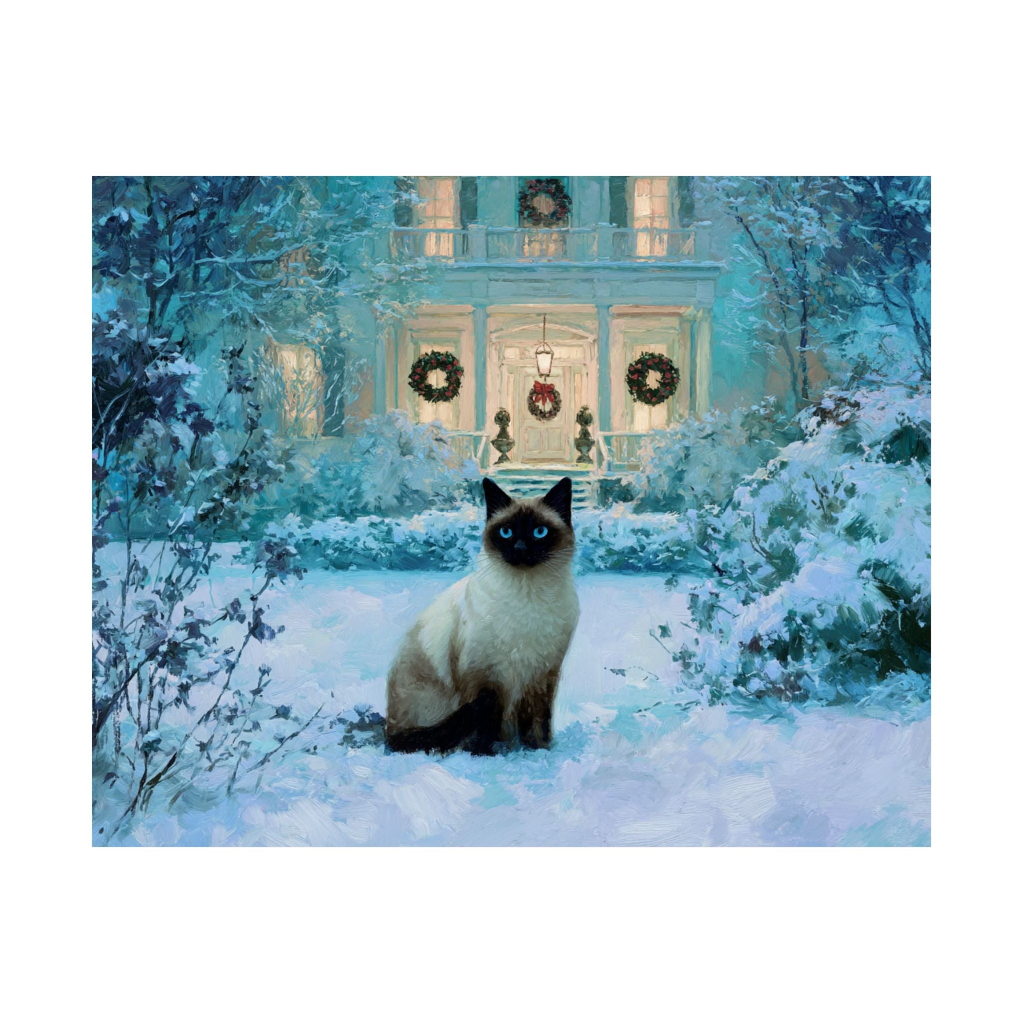 Siamese Cat 4- Home for the Holidays Collection