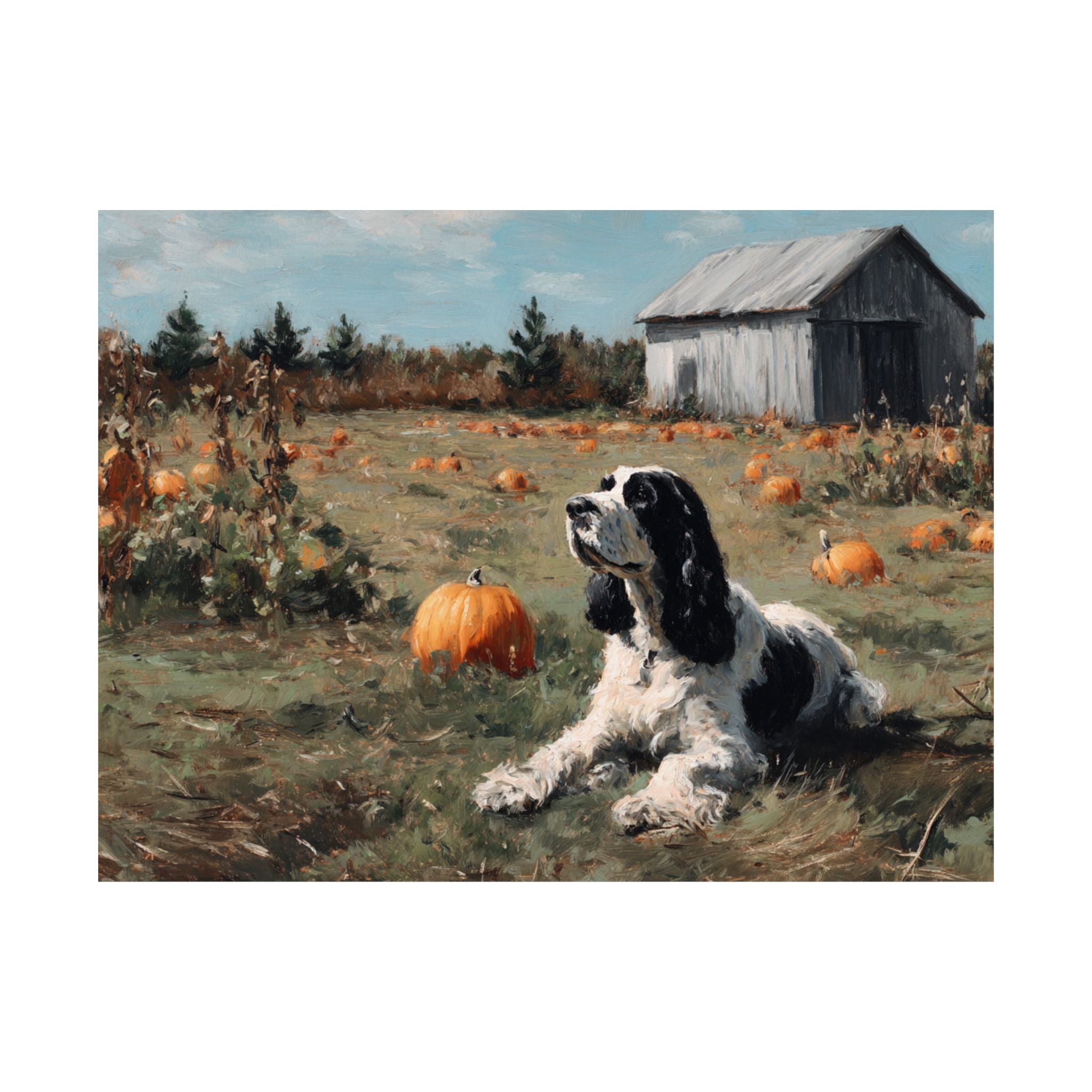Cocker Spaniel 5- Pumpkin Patch Collection