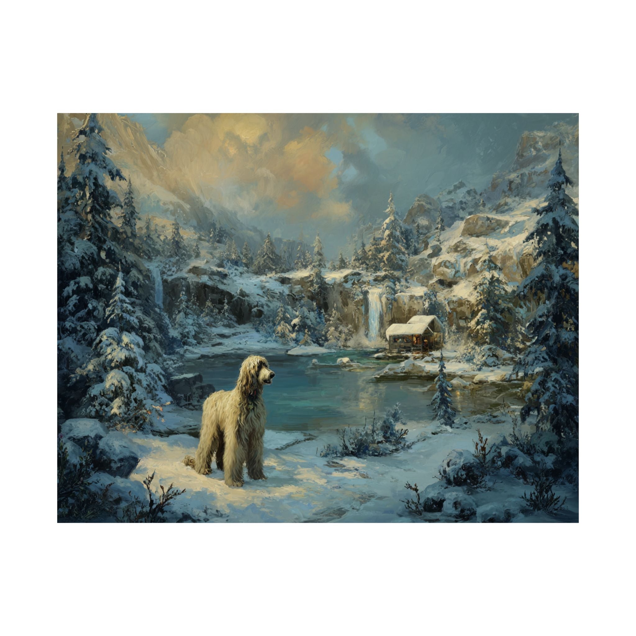 Afghan Hound 3- Winter Whiskers Collection