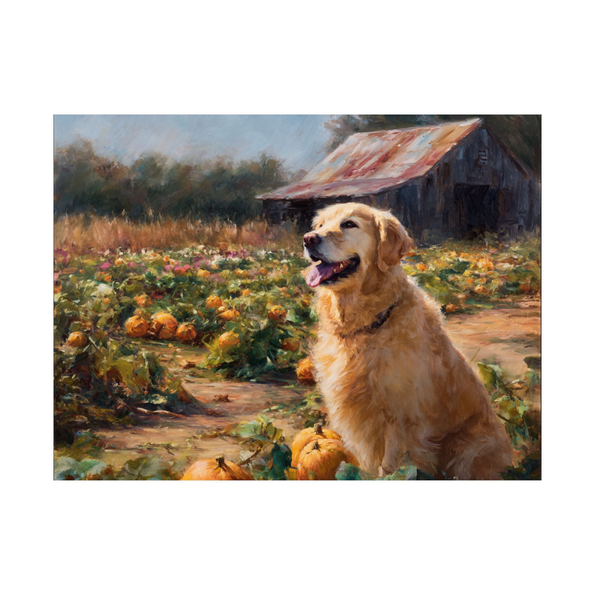 Golden Retriever 1- Pumpkin Patch Collection