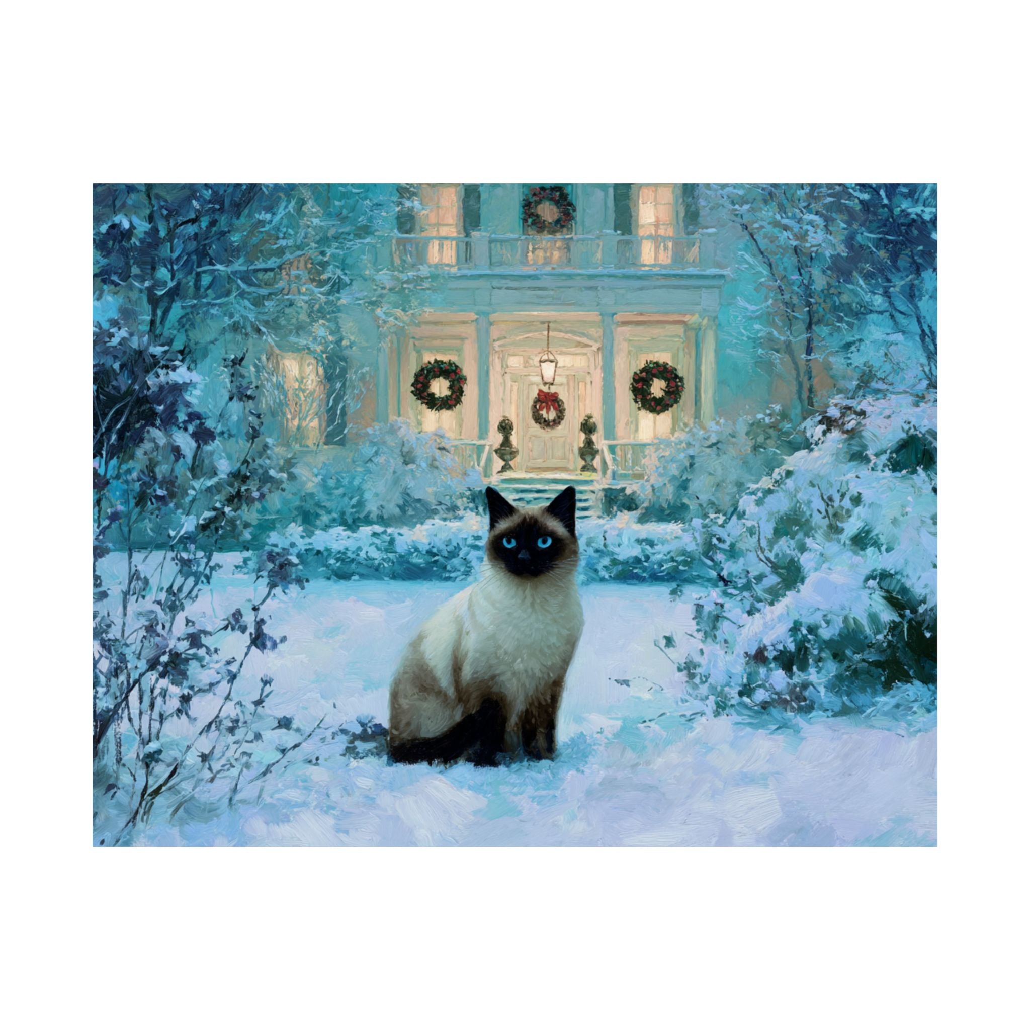 Siamese Cat 4- Home for the Holidays Collection