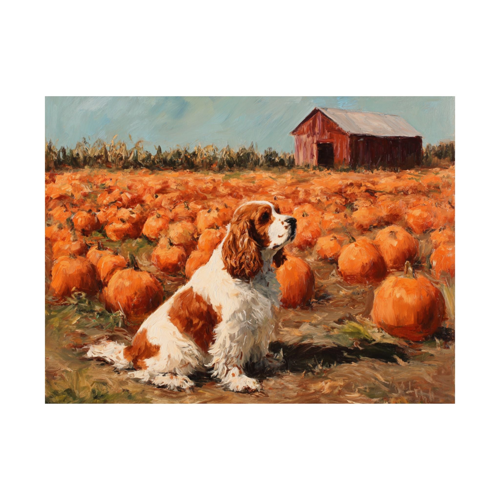 Cocker Spaniel 7- Pumpkin Patch Collection