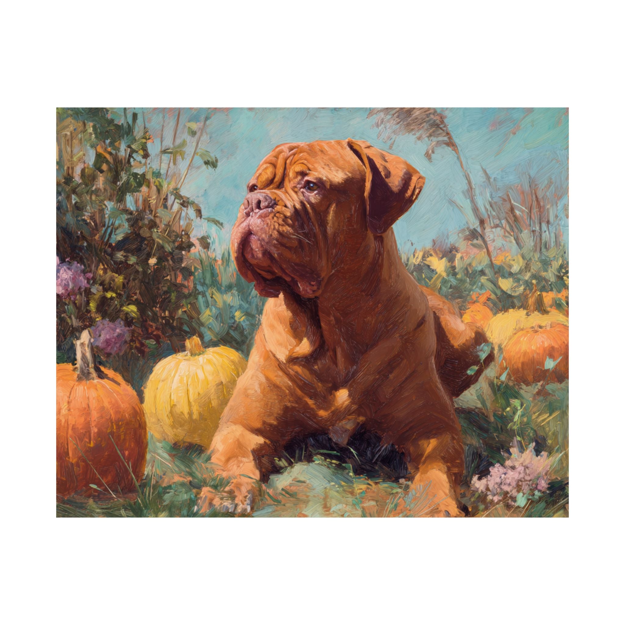 French Mastiff 4- Pumpkin Patch Collection