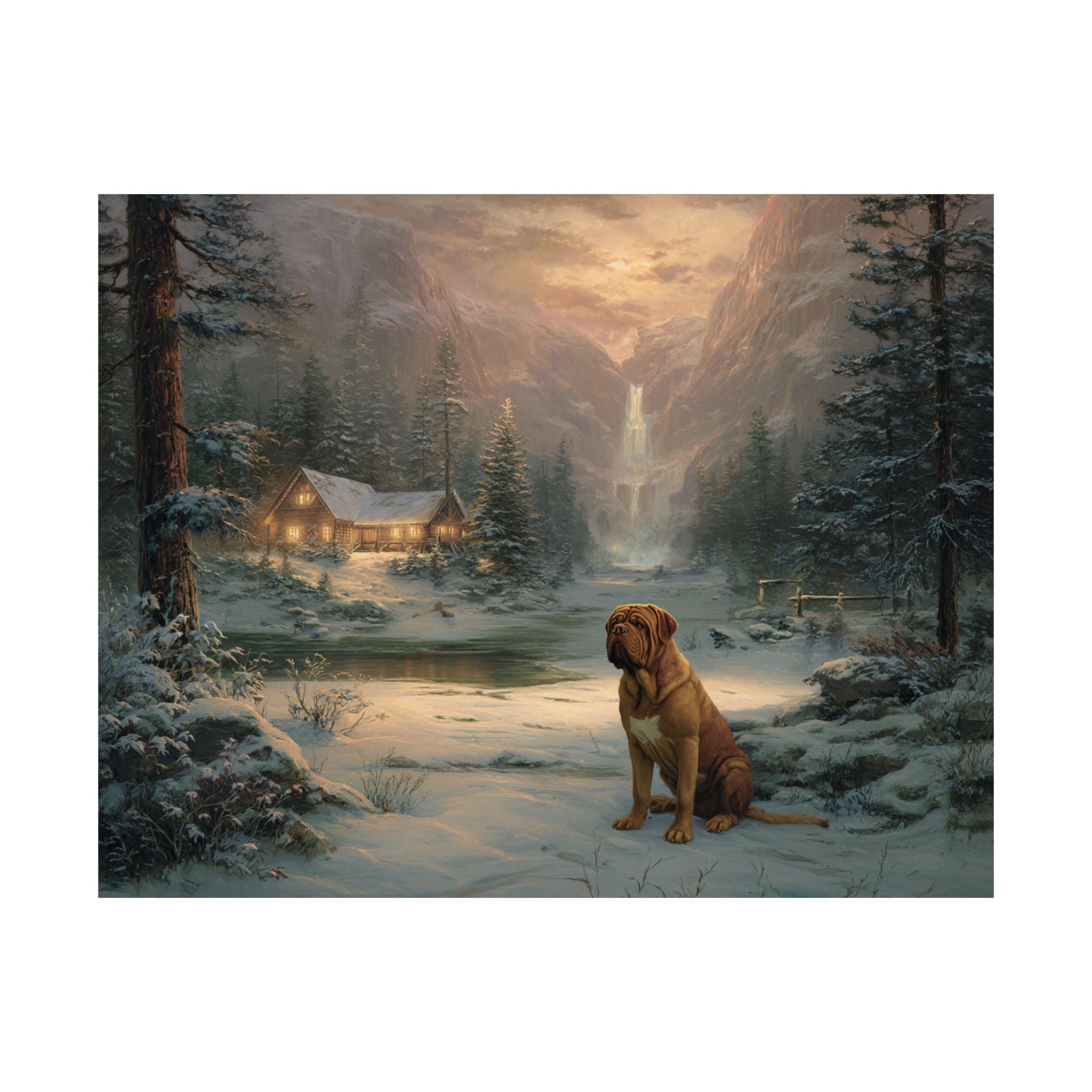 French Mastiff 1- Winter Whiskers Collection
