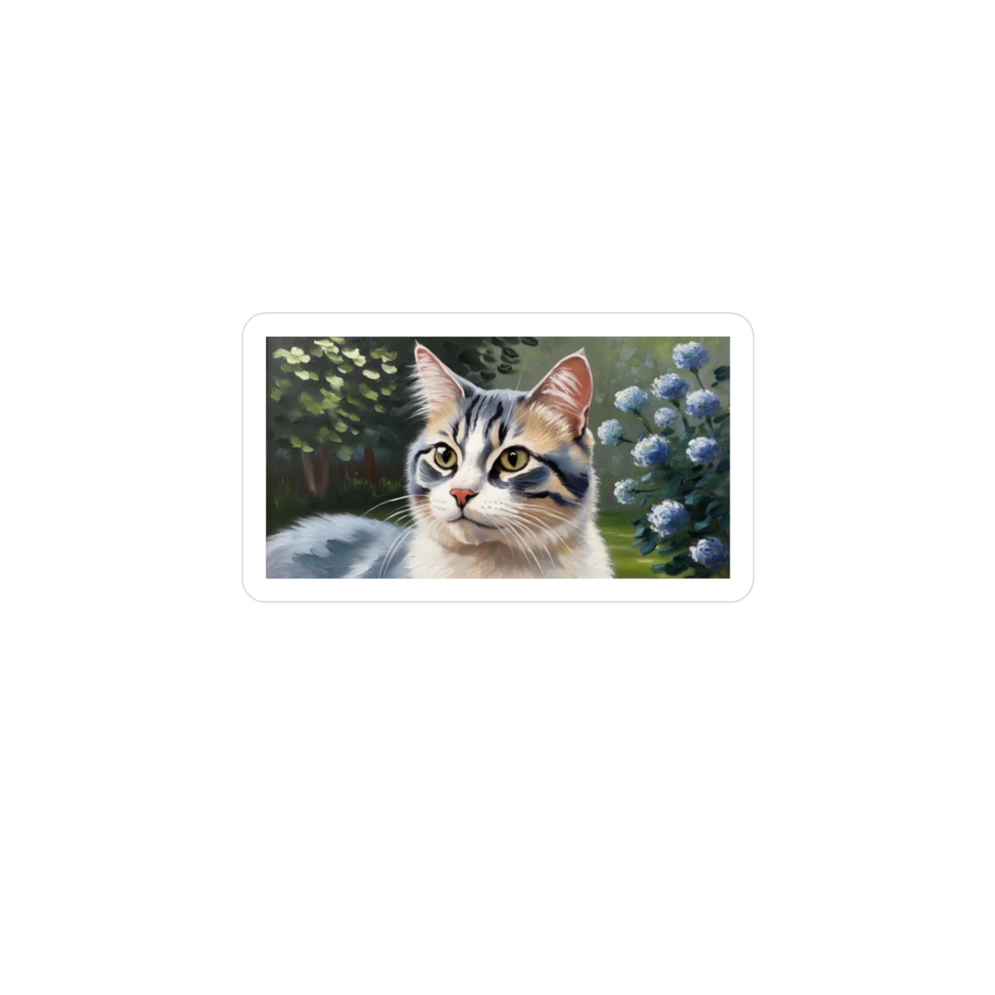 Garden Collection Calico Cat Vinyl Decal