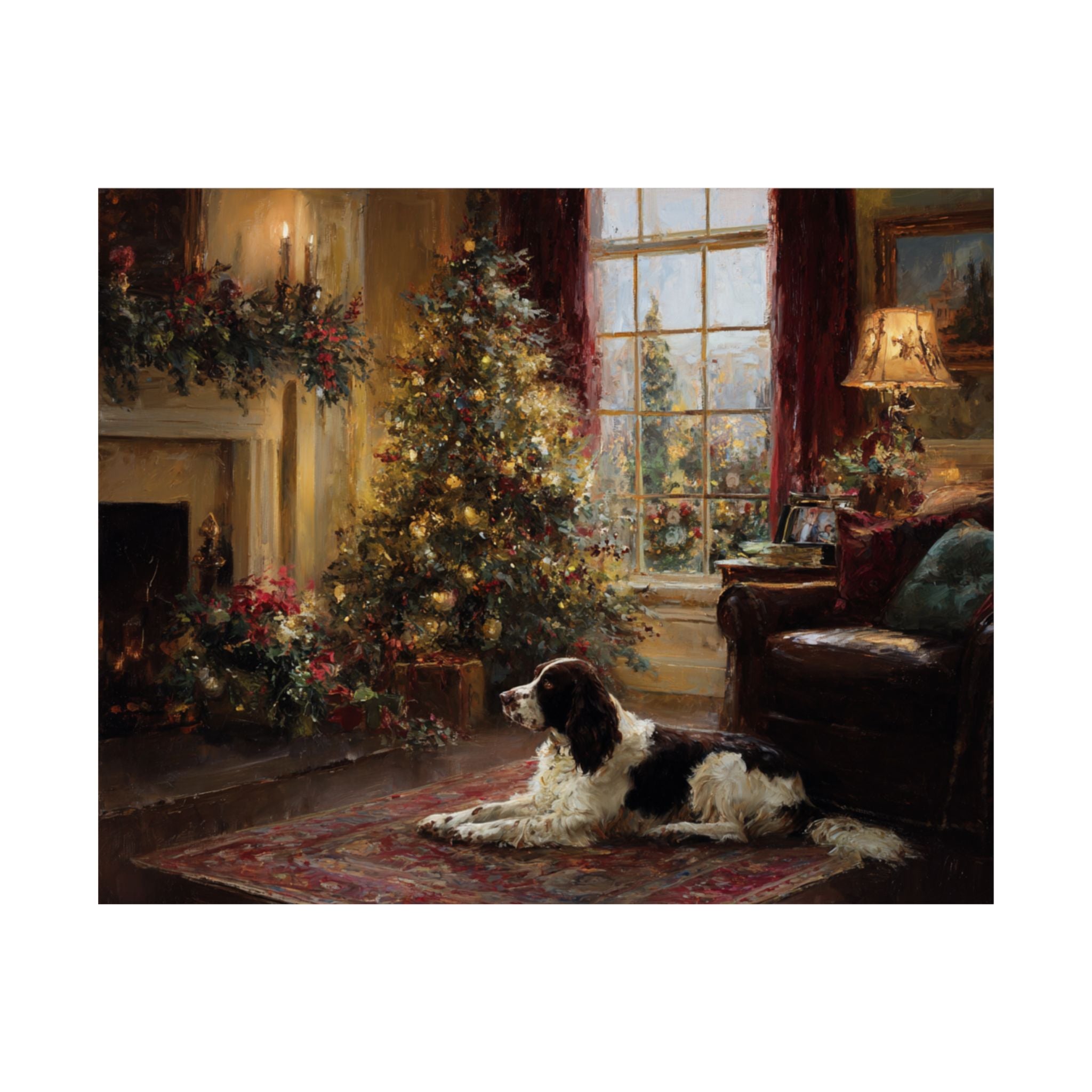 Springer Spaniel 4- Cozy Christmas Collection