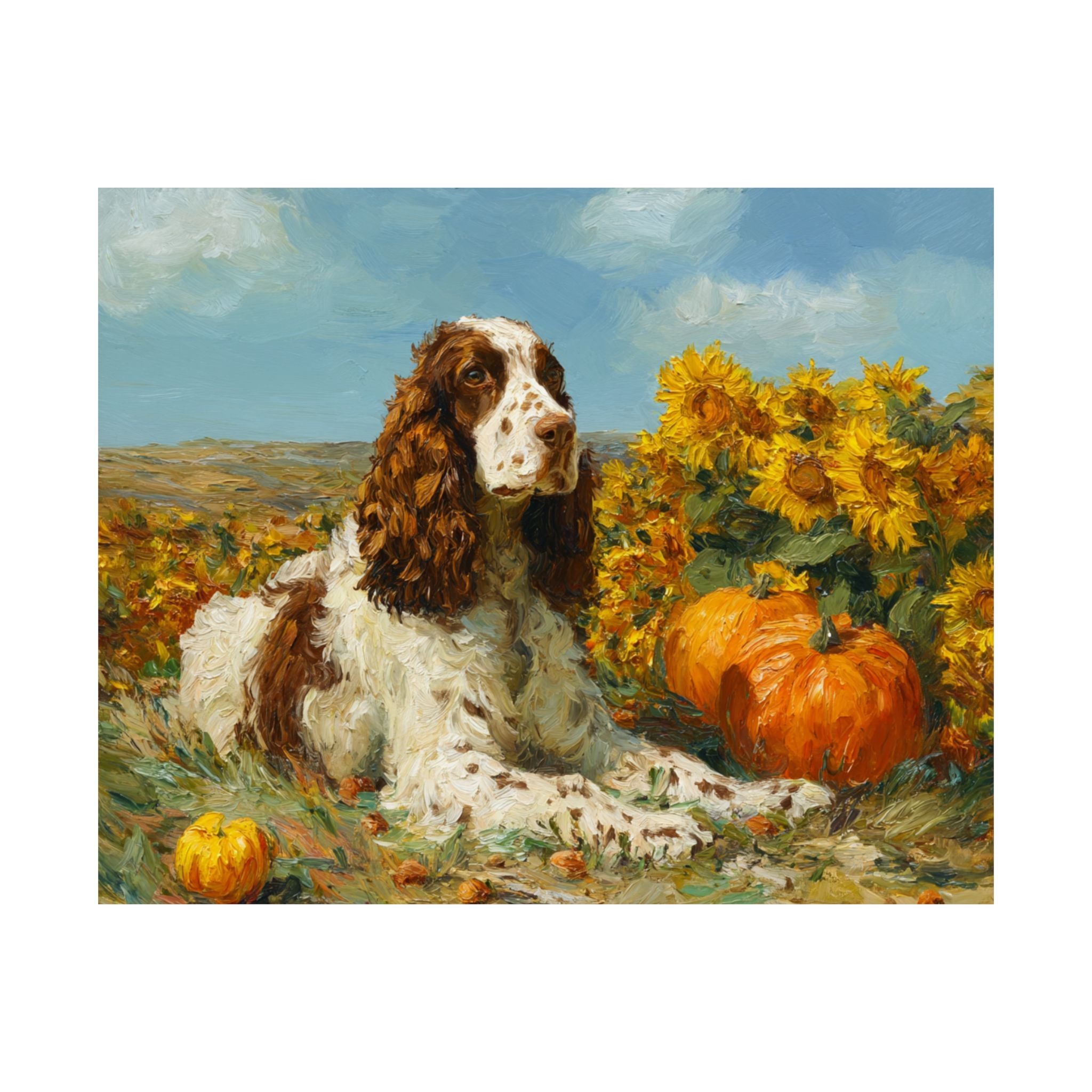 Cocker Spaniel 4- Sunflower Season Collection