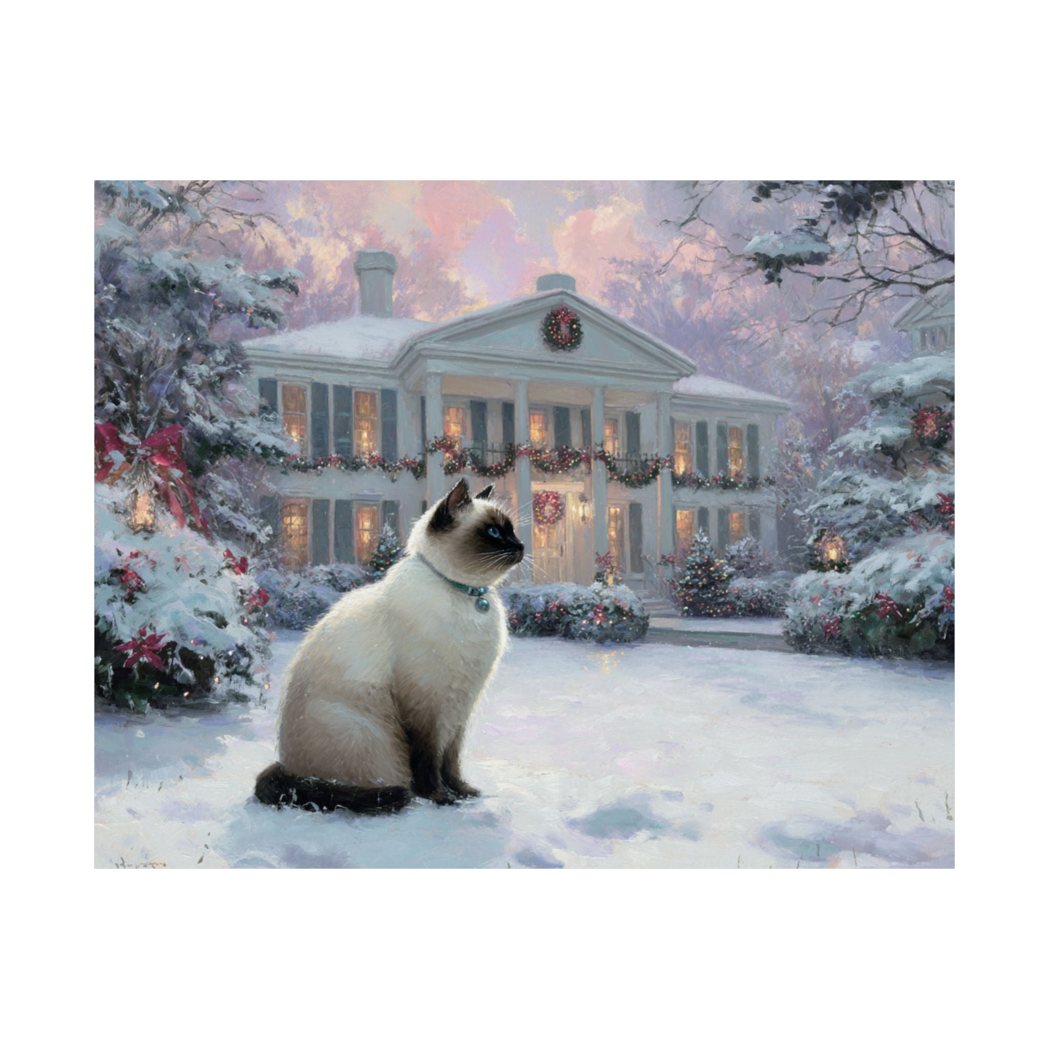 Siamese Cat 3- Home for the Holidays Collection