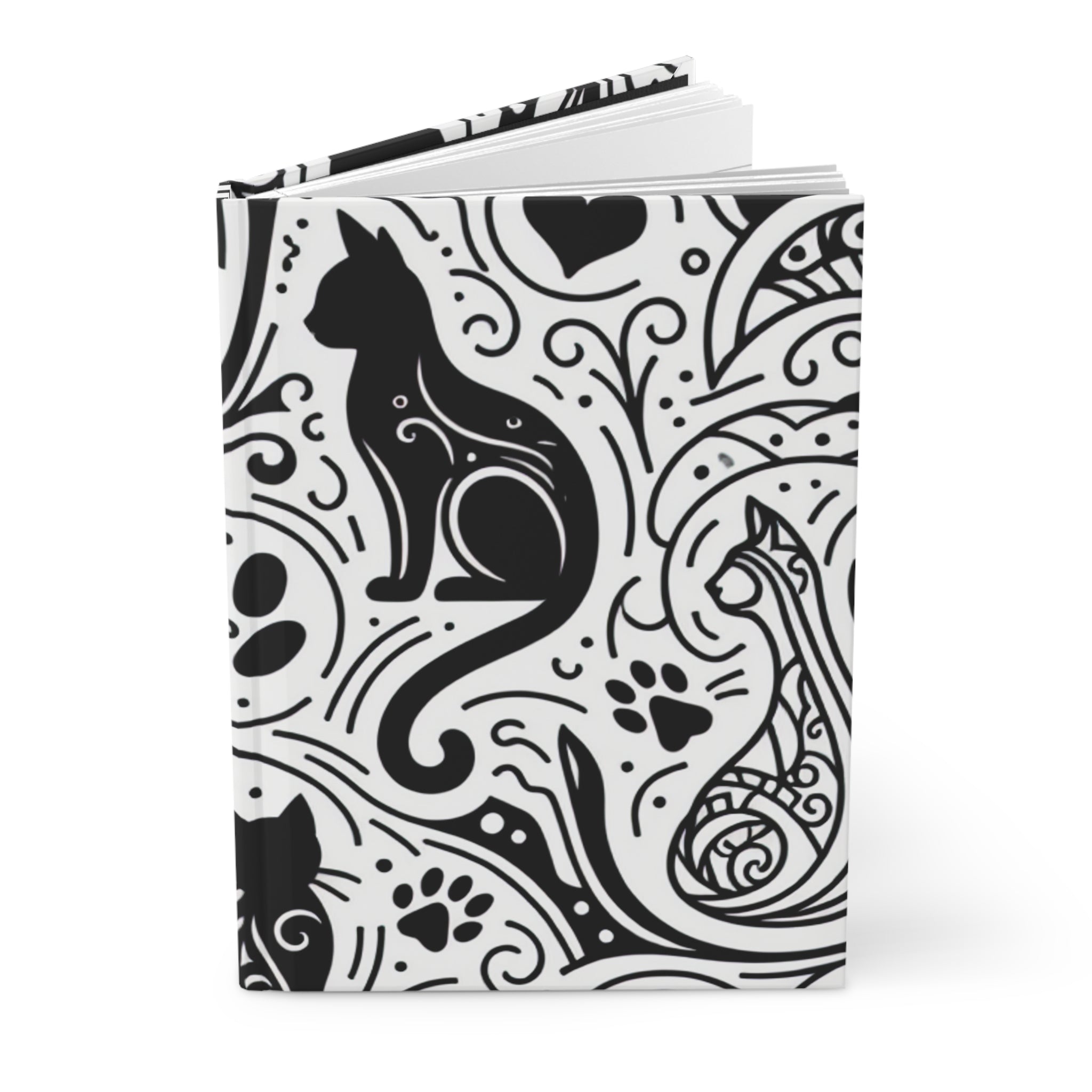Monochrome Cat Journal