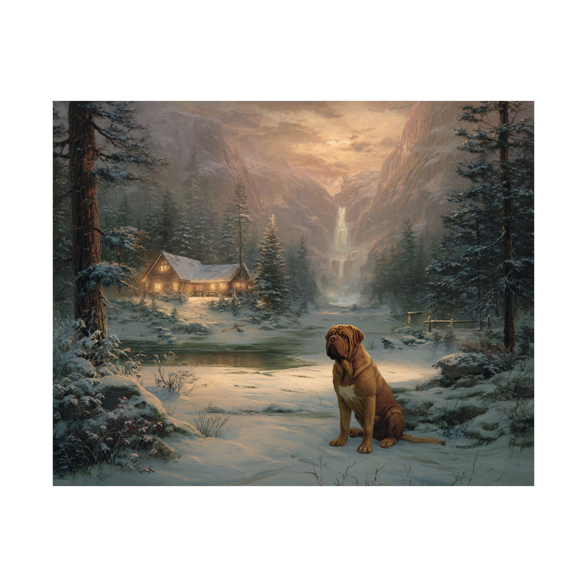 French Mastiff 1- Winter Whiskers Collection