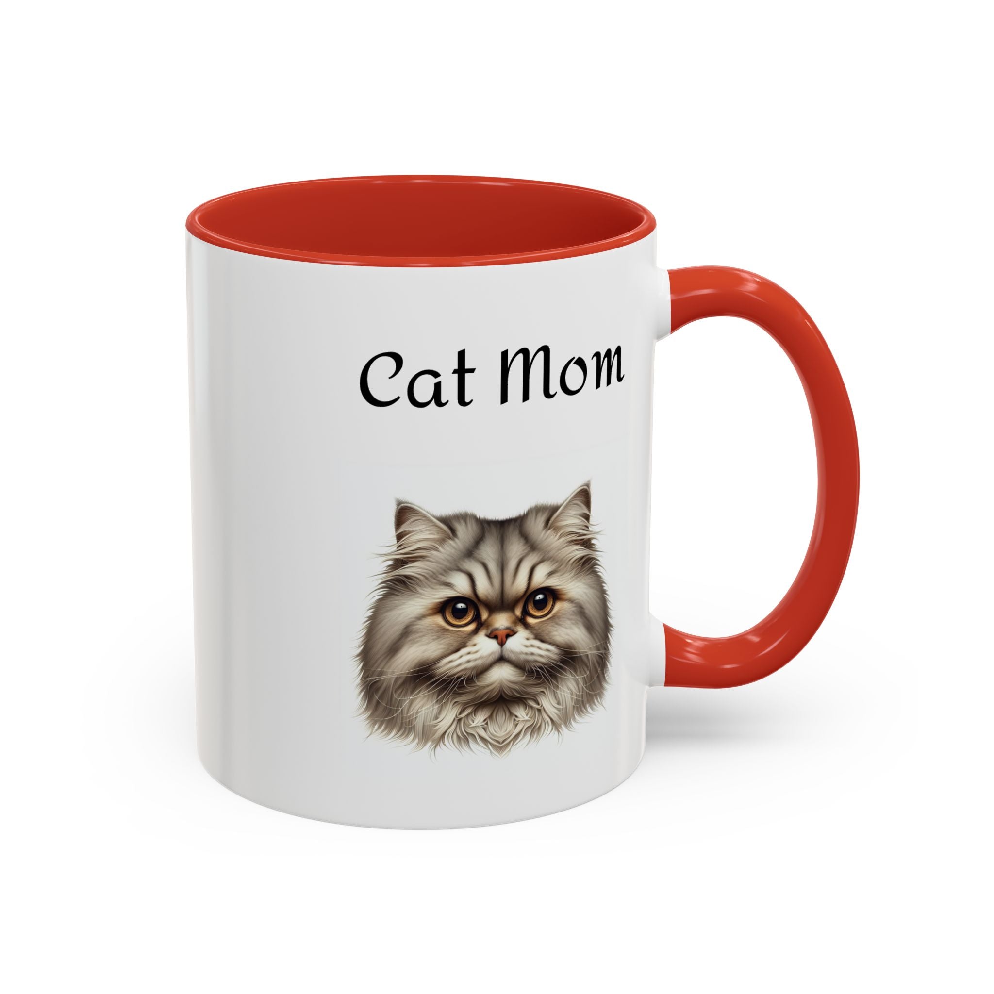 Cat Mom Accent Mug