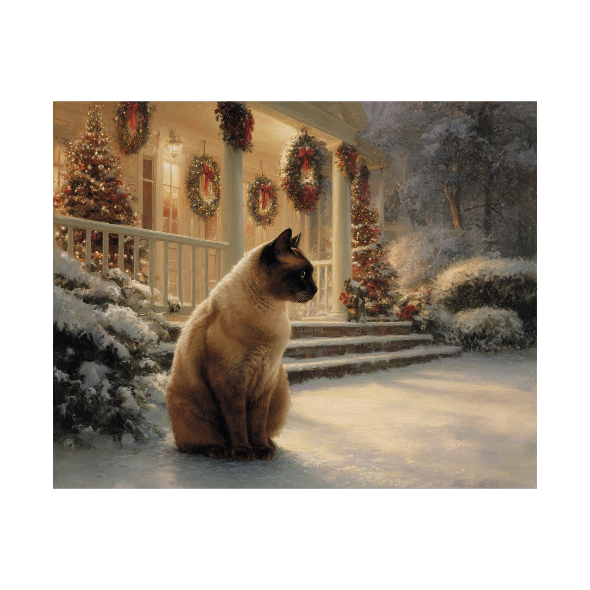 Burmese Cat 2- Home for the Holidays Collection