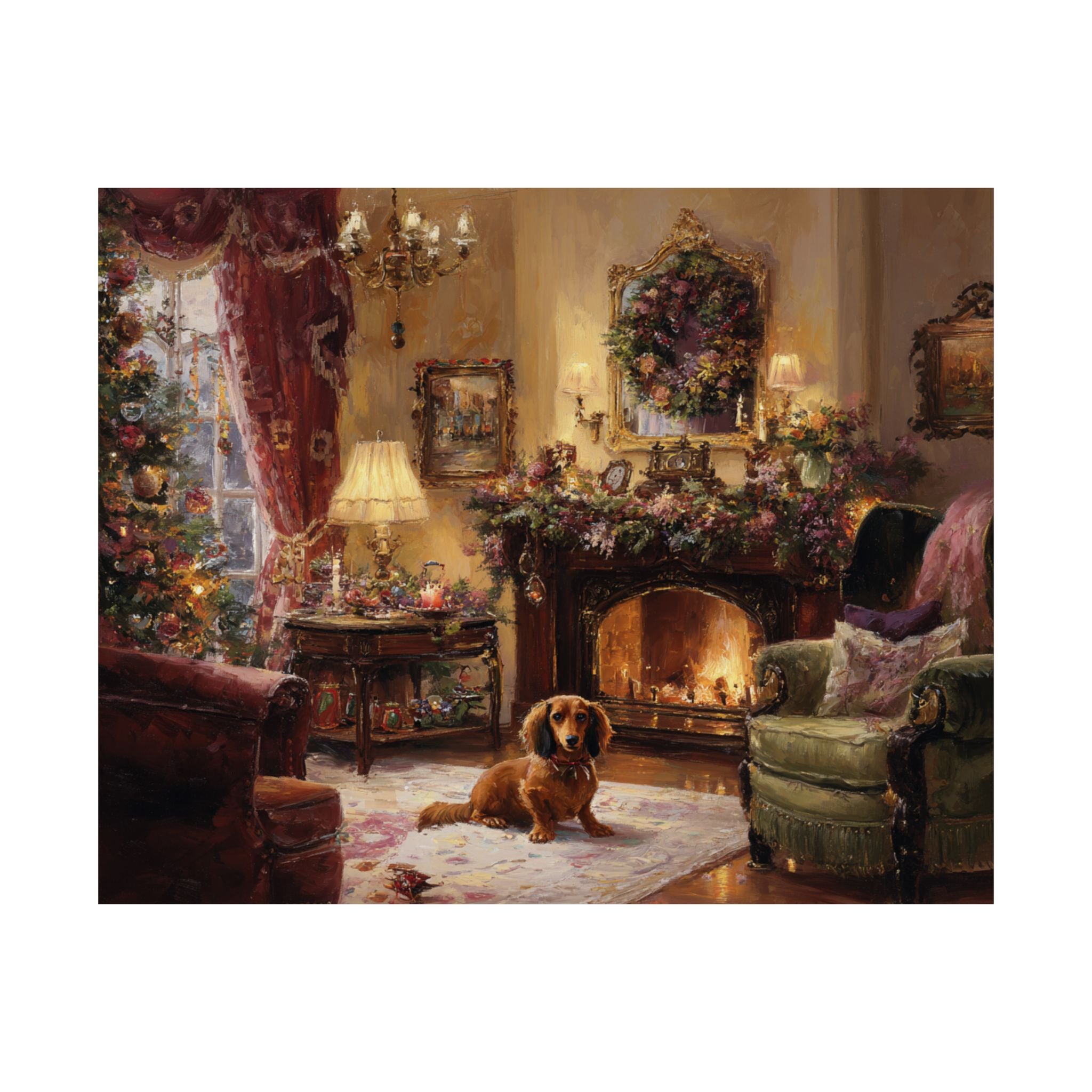 Dachshund 3- Cozy Christmas Collection
