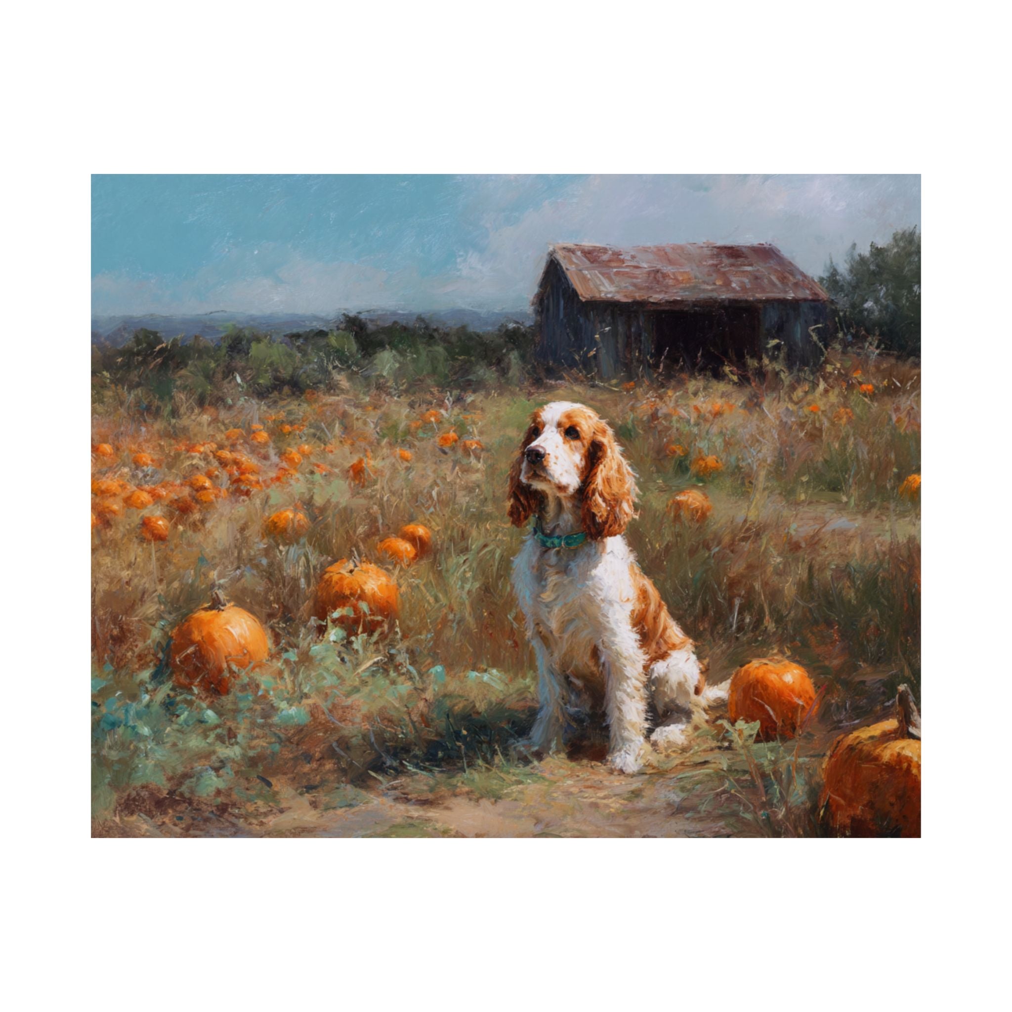 Cocker Spaniel 6- Pumpkin Patch Collection